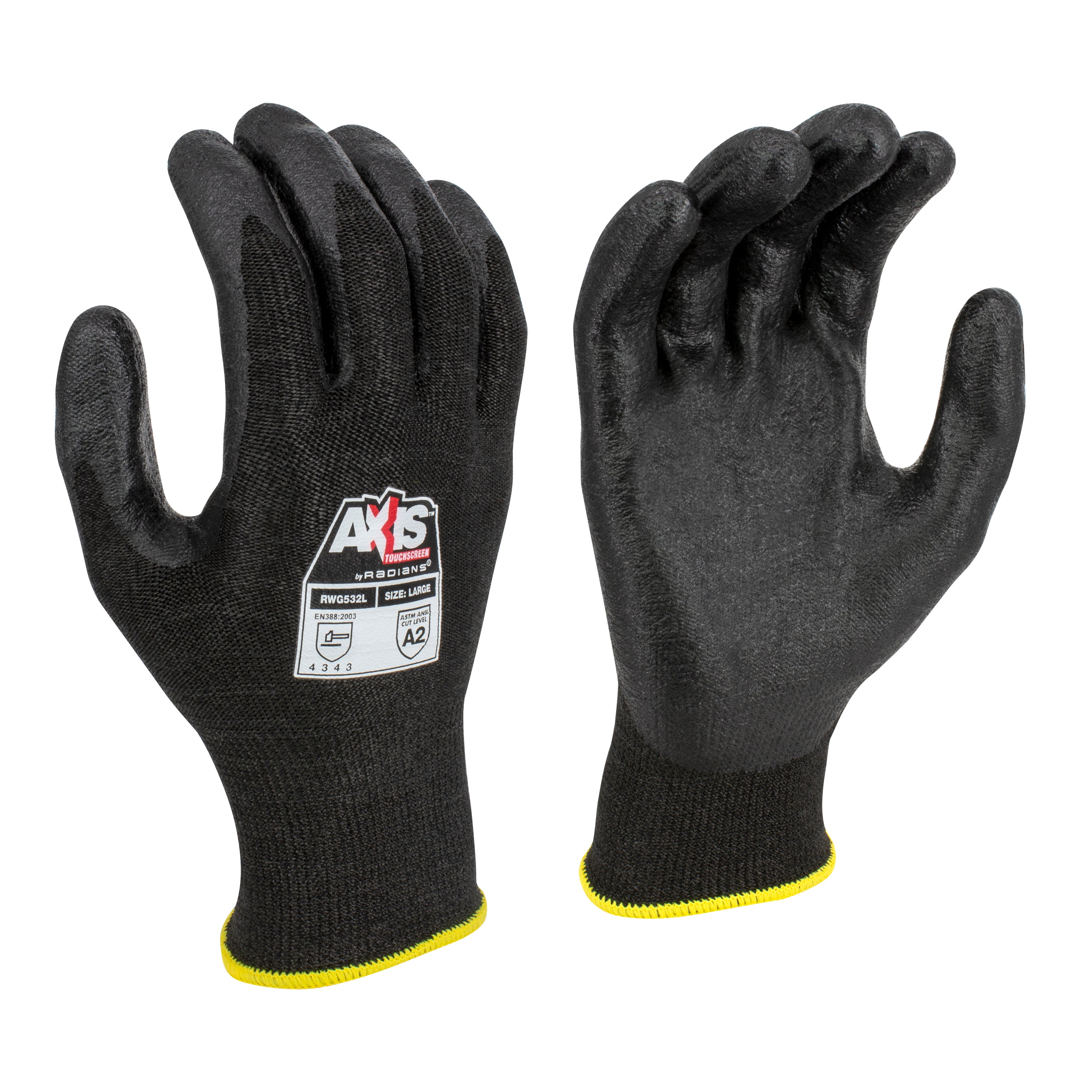 Radians RWG532 RWG532 AXIS™ Cut Protection Level A2 Touchscreen Work Glove