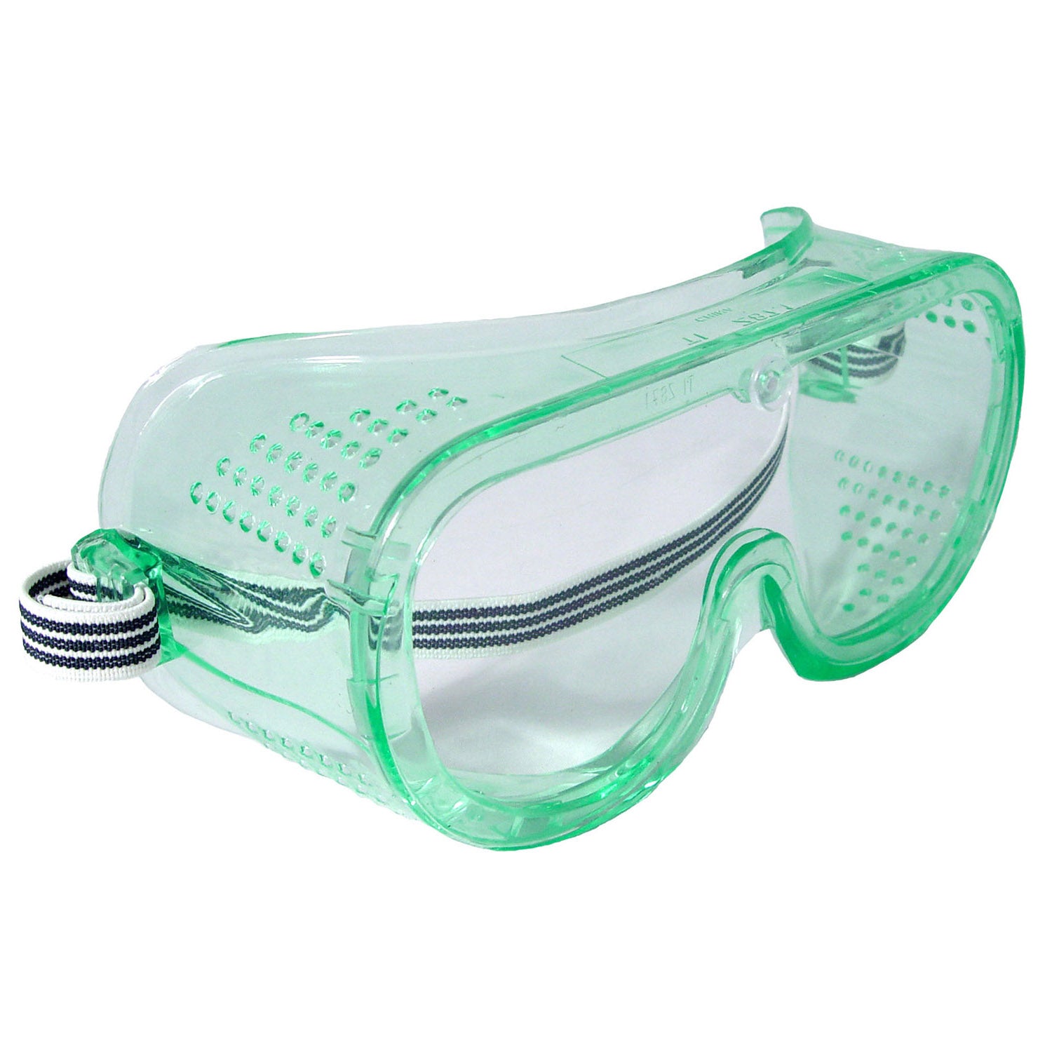 Perforated Safety Goggle Uncoated Clear Lens