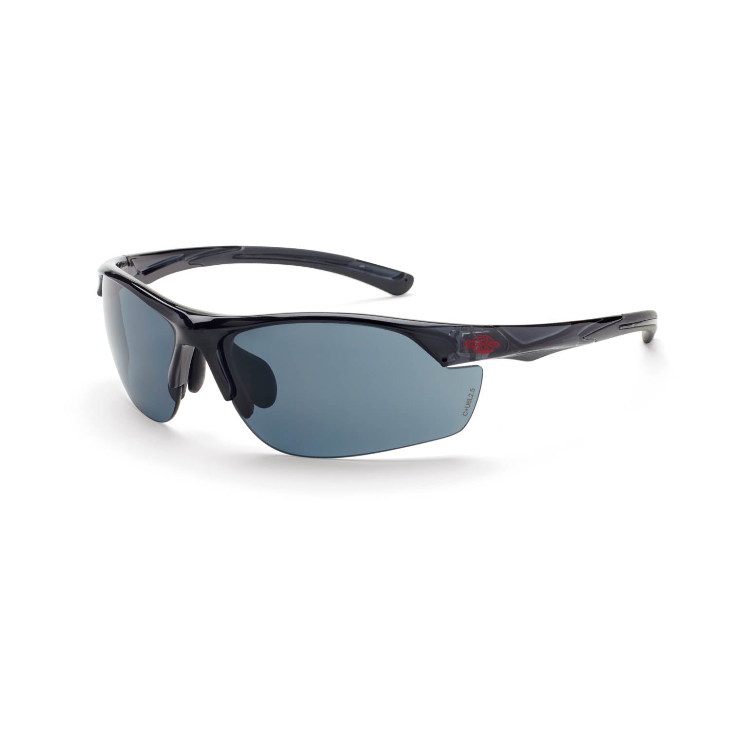AR3 Premium Safety Eyewear Crystal Black Frame Super Dark Smoke Lens