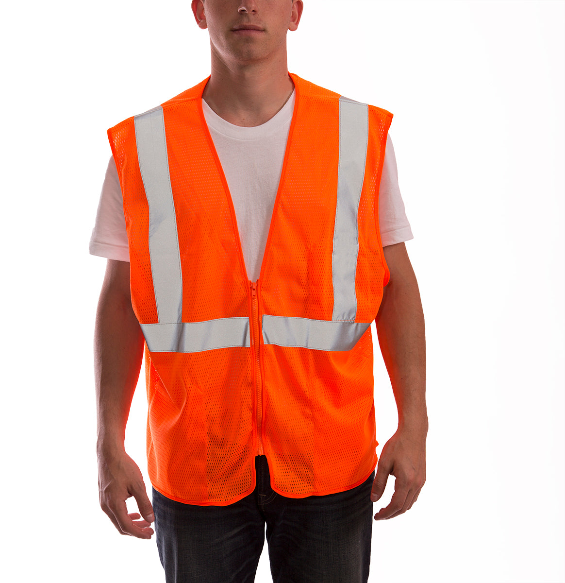 V70639 Job Sight Class 2 Zip-Up Mesh Vest