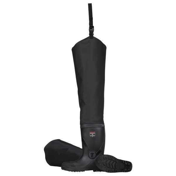 31371 General Purpose Safety Toe PR Hip Boot, Black