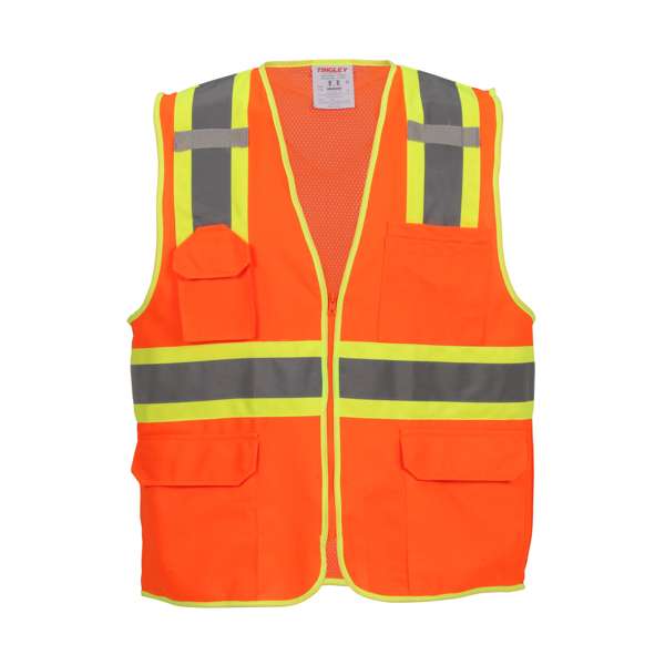 V73859 Job Sight Class 2 Two-Tone Surveyor Vest
