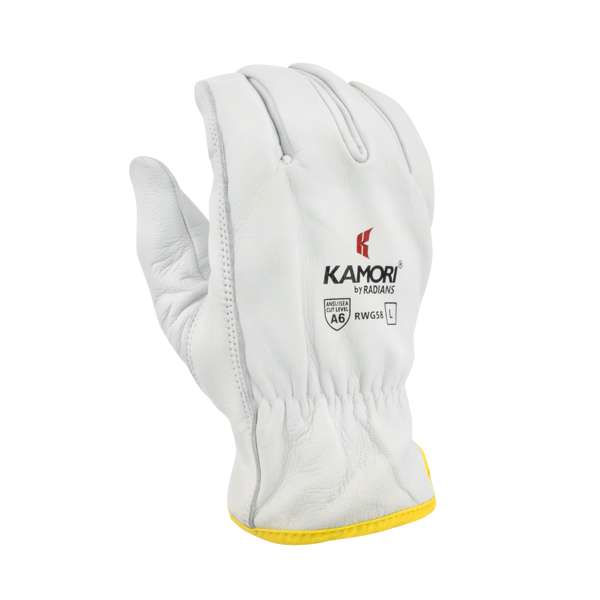 Radians RWG58 RWG58 KAMORI® A6 White Grain Goatskin Driver - Work Gloves