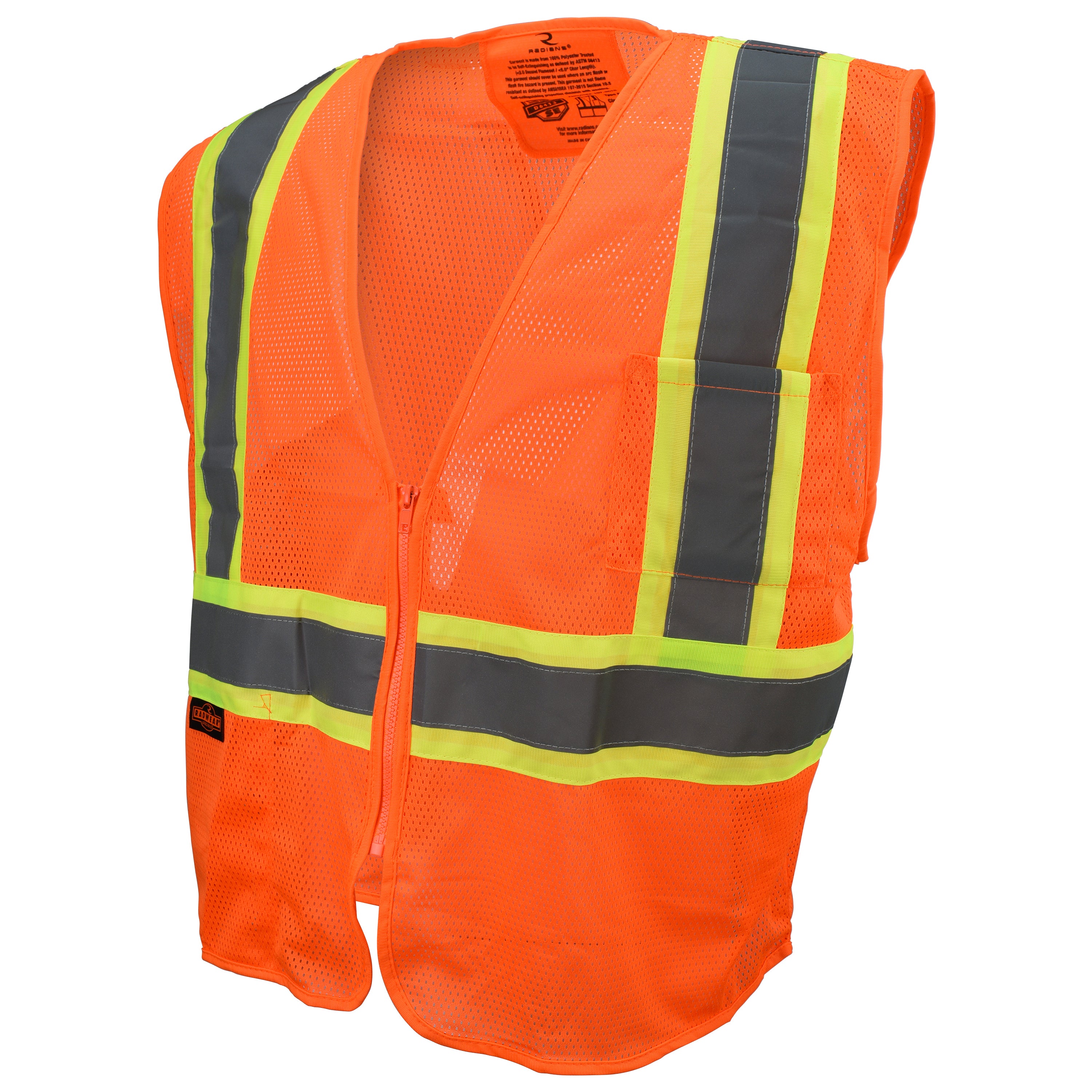 SV225 SV225 Class 2 Self Extinguishing Two-Tone Trim Mesh Safety Vest