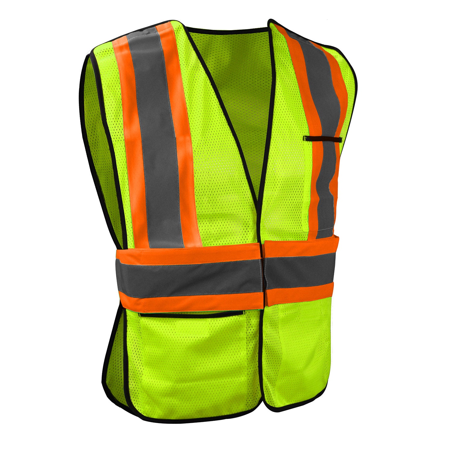 Radians SV010X-1 SV010X-1 Economy Break Away Vest X-Back ANSI Class 1 - Safety Vest