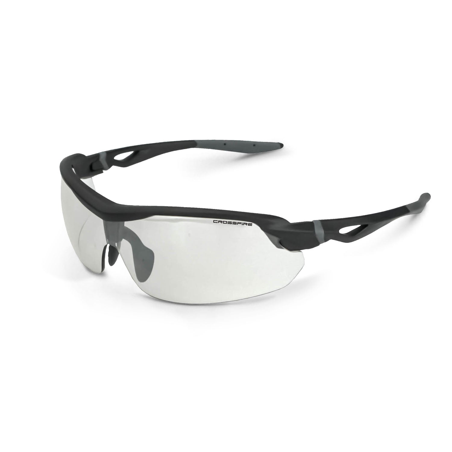 Cirrus Premium Safety Eyewear Matte Black Frame Indoor/Outdoor Lens