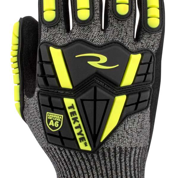 Radians RWG723 RWG723 TEKTYE® A6 Nitrile Dip with TPR Cut Protective Work Glove - Safety Glasses