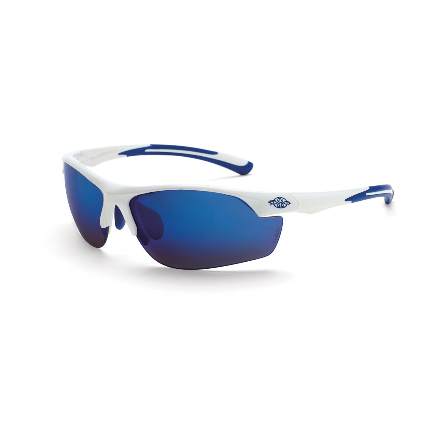 AR3 Premium Safety Eyewear White Frame Mirror Lens