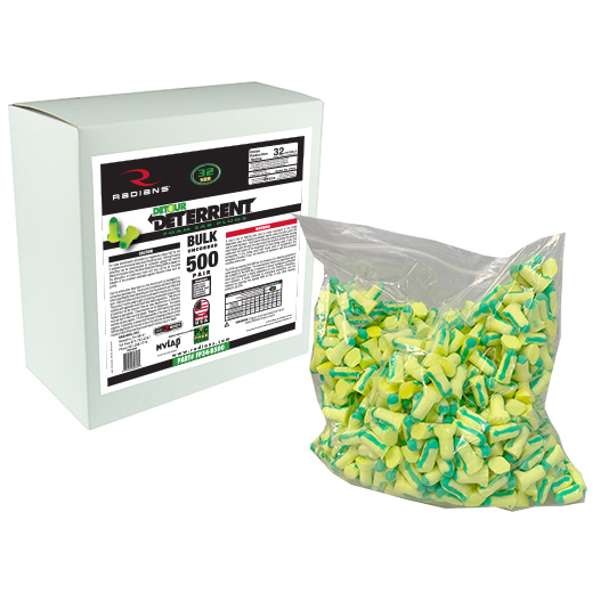 Radians FP34-B500_STY Deterrent® 32 Disposable Uncorded Earplug Dispenser Refill - Hearing Protection