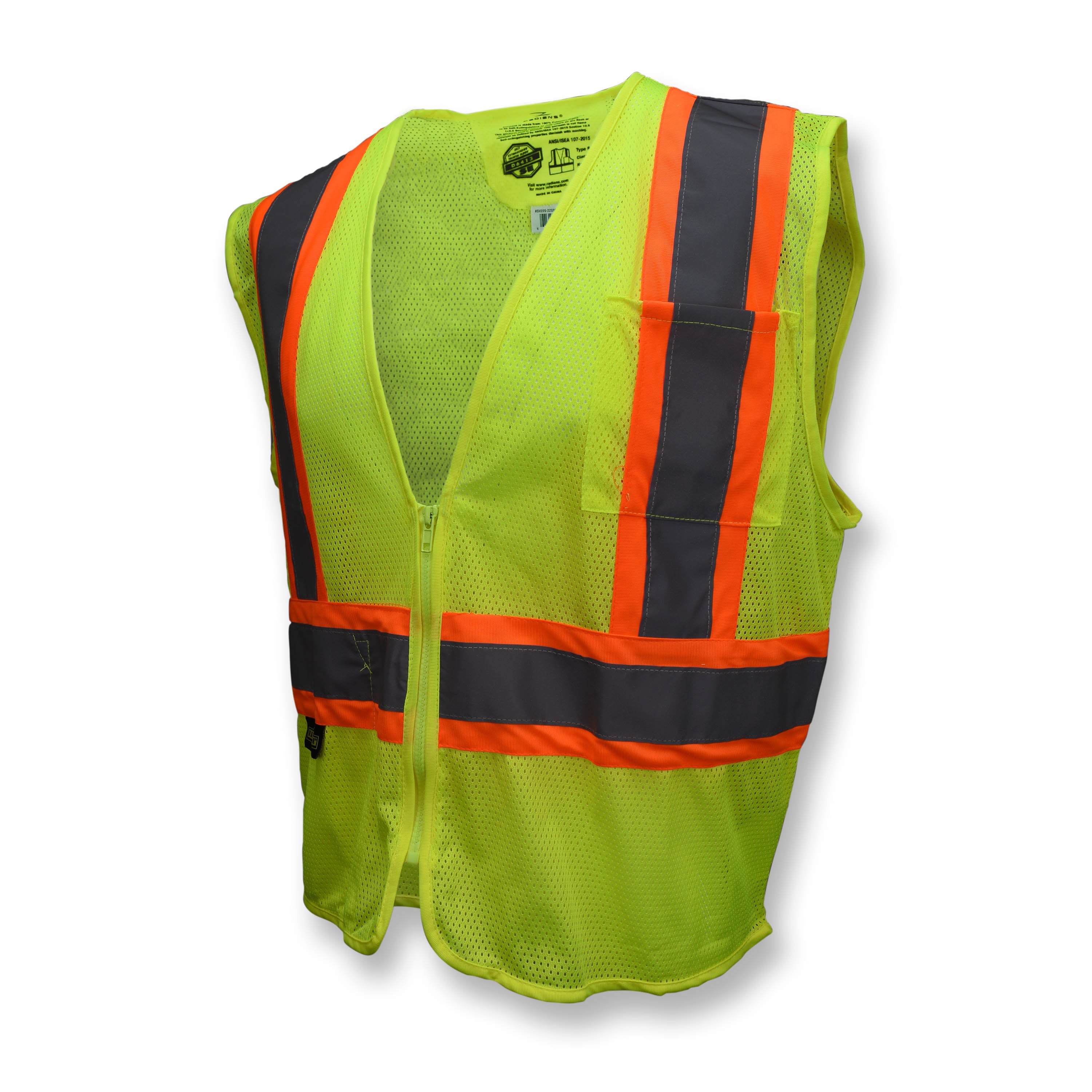 SV225 SV225 Class 2 Self Extinguishing Two-Tone Trim Mesh Safety Vest