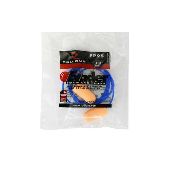 Radians FP95_STY EVADER® 33 Disposable Foam Earplugs - Hearing Protection