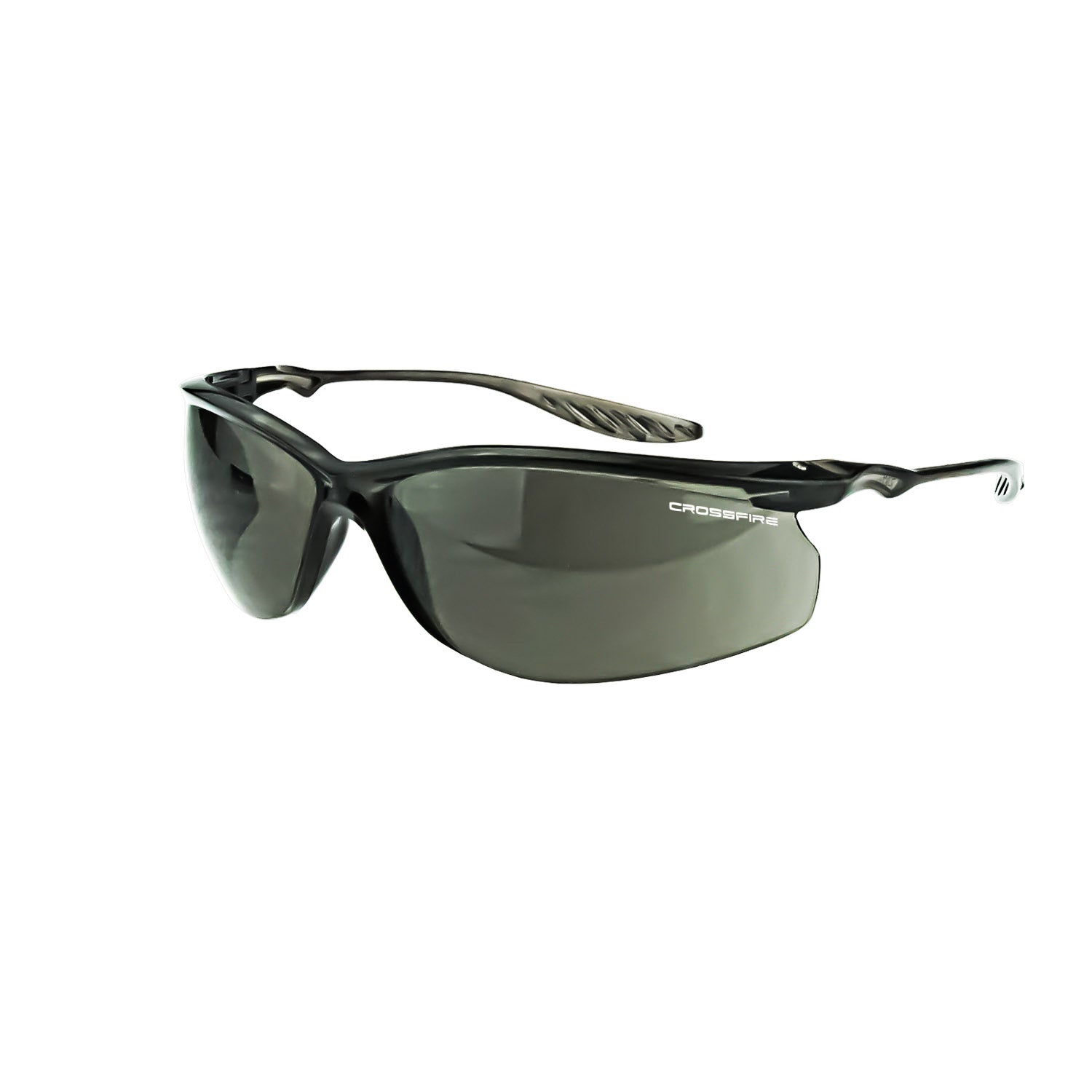 24Seven® Performance Safety Eyewear Crystal Black Frame Smoke Lens