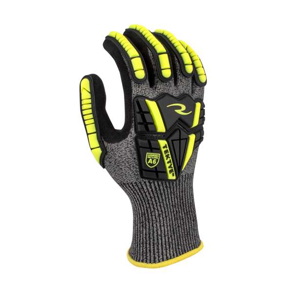 Radians RWG723 RWG723 TEKTYE® A6 Nitrile Dip with TPR Cut Protective Work Glove - Safety Glasses