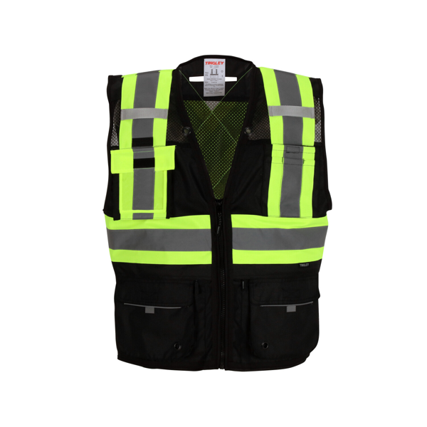 Tingley V73843C Tingley®            Class 1 Heavy Duty X-Back Surveyor Vest ANSI Class 1 - Safety Vest