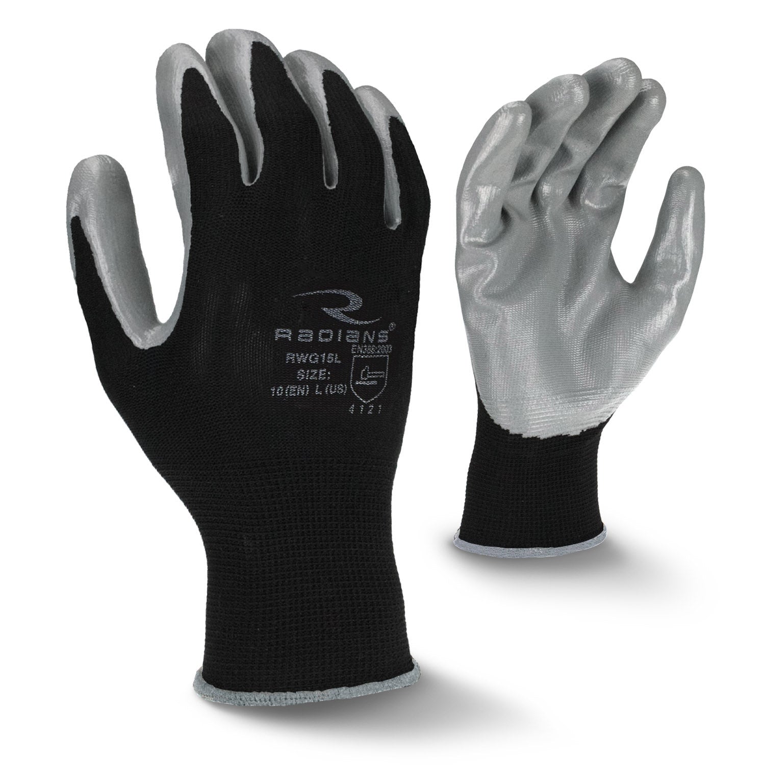 Radians RWG15 RWG15 Smooth Nitrile Palm Coated Glove - Work Gloves