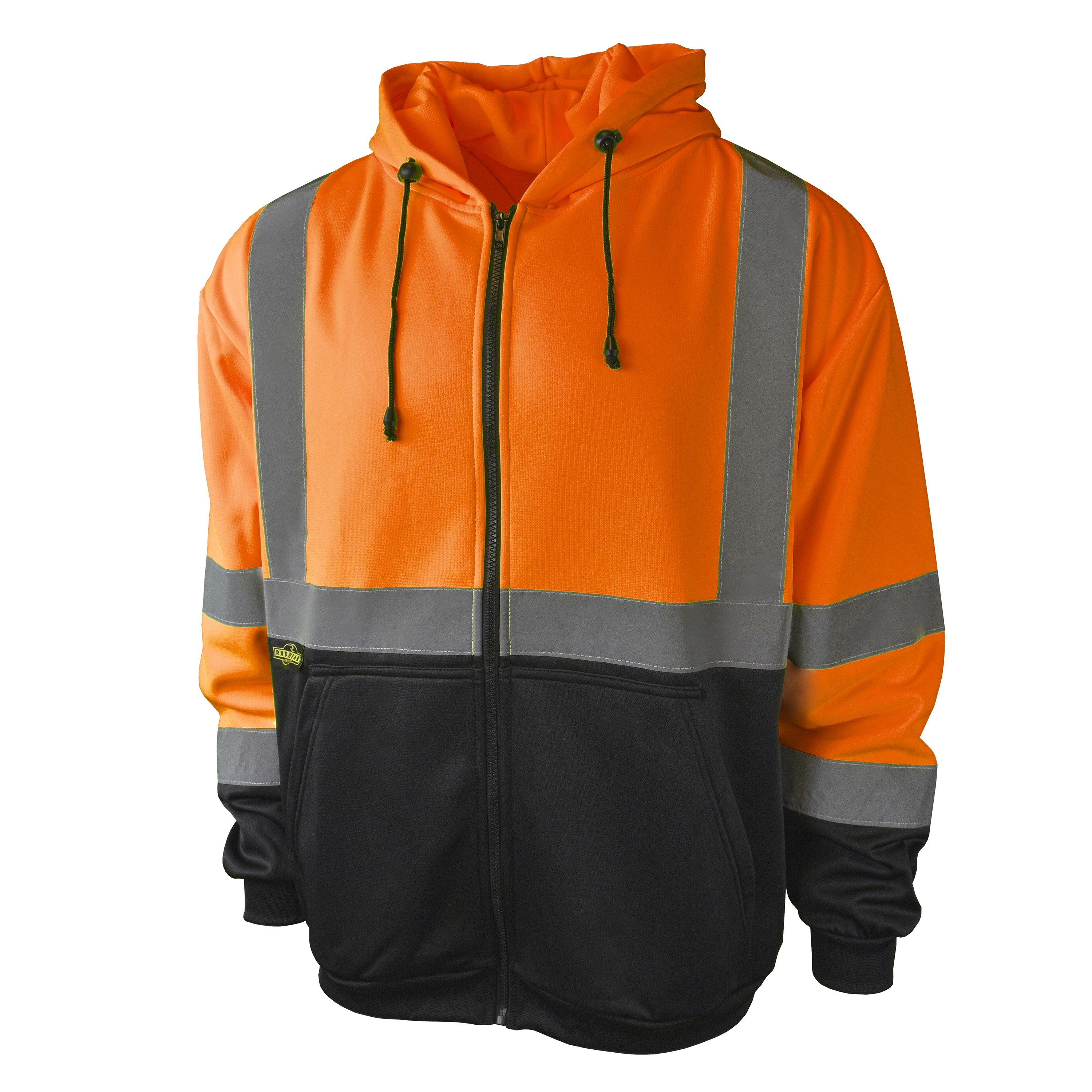 SJ01B-3 SJ01B-3 Class 3 Color Blocked Hooded Zippered Sweatshirt