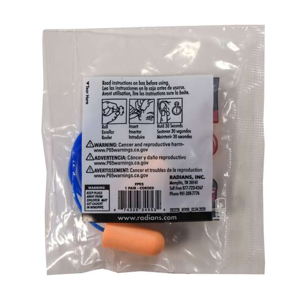 Radians FP95_STY EVADER® 33 Disposable Foam Earplugs - Hearing Protection
