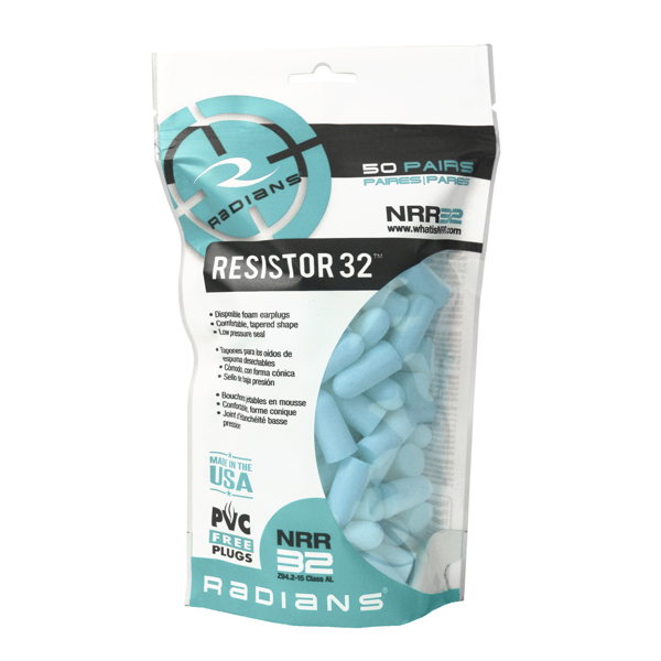 Radians FP70-BG50 Resistor® 32 Foam Earplugs Bag - Hearing Protection