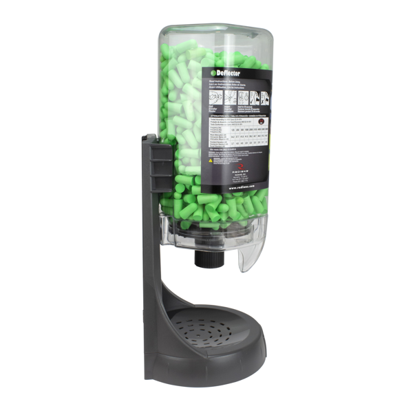 Radians FPD-500L90_STY Refillable Dispenser with Deflector® FP90 Plugs - Hearing Protection