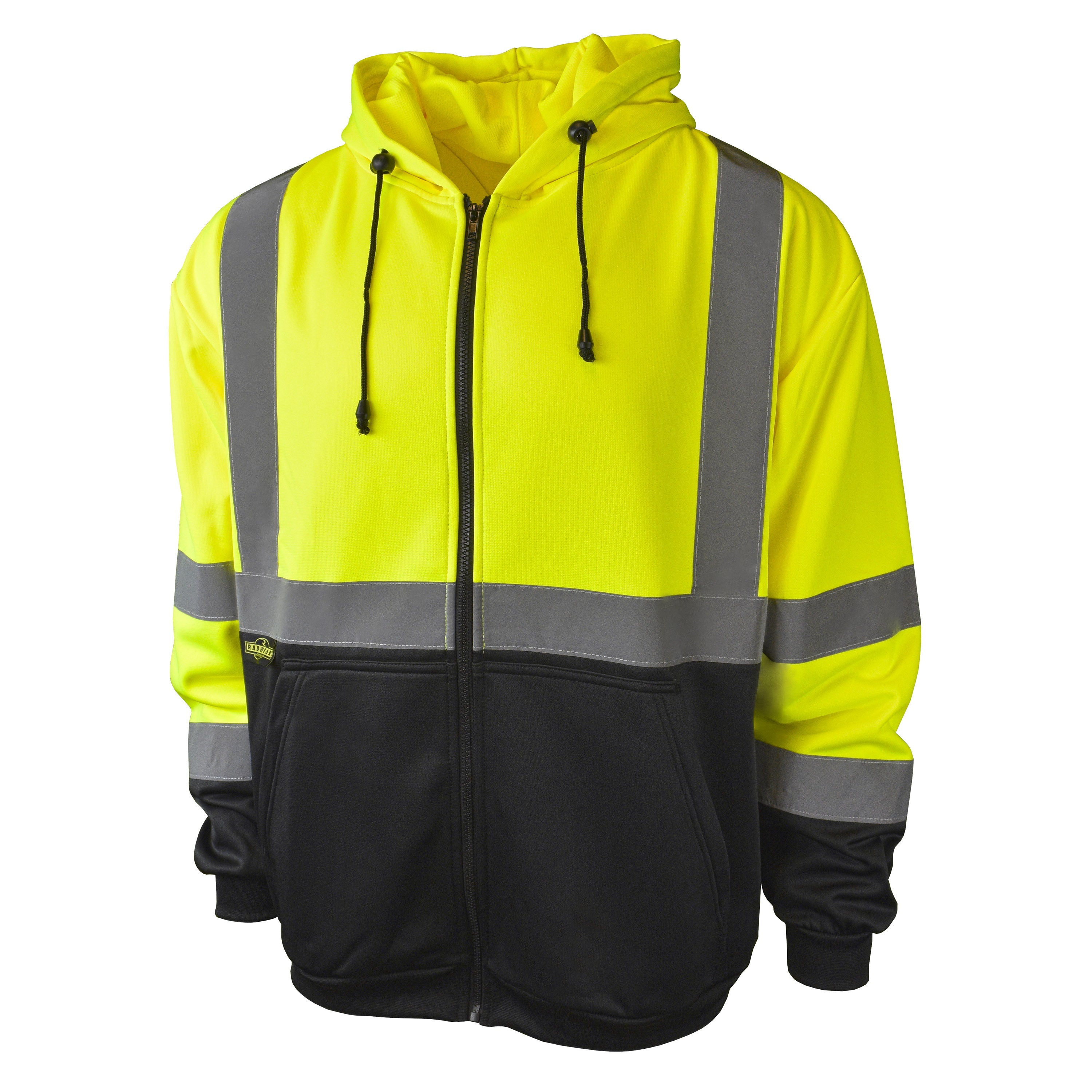 SJ01B-3 SJ01B-3 Class 3 Color Blocked Hooded Zippered Sweatshirt