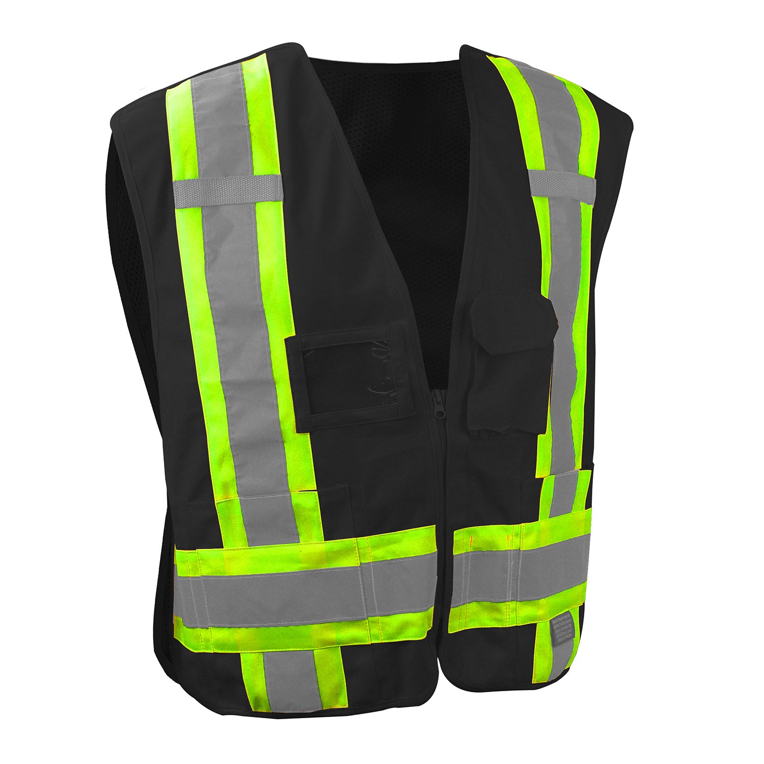 Radians SV020X-1 SV020X-1 Heavy Duty 7-Pocket Tear Away Cruiser Vest X-Back ANSI Class 1 - Safety Vest