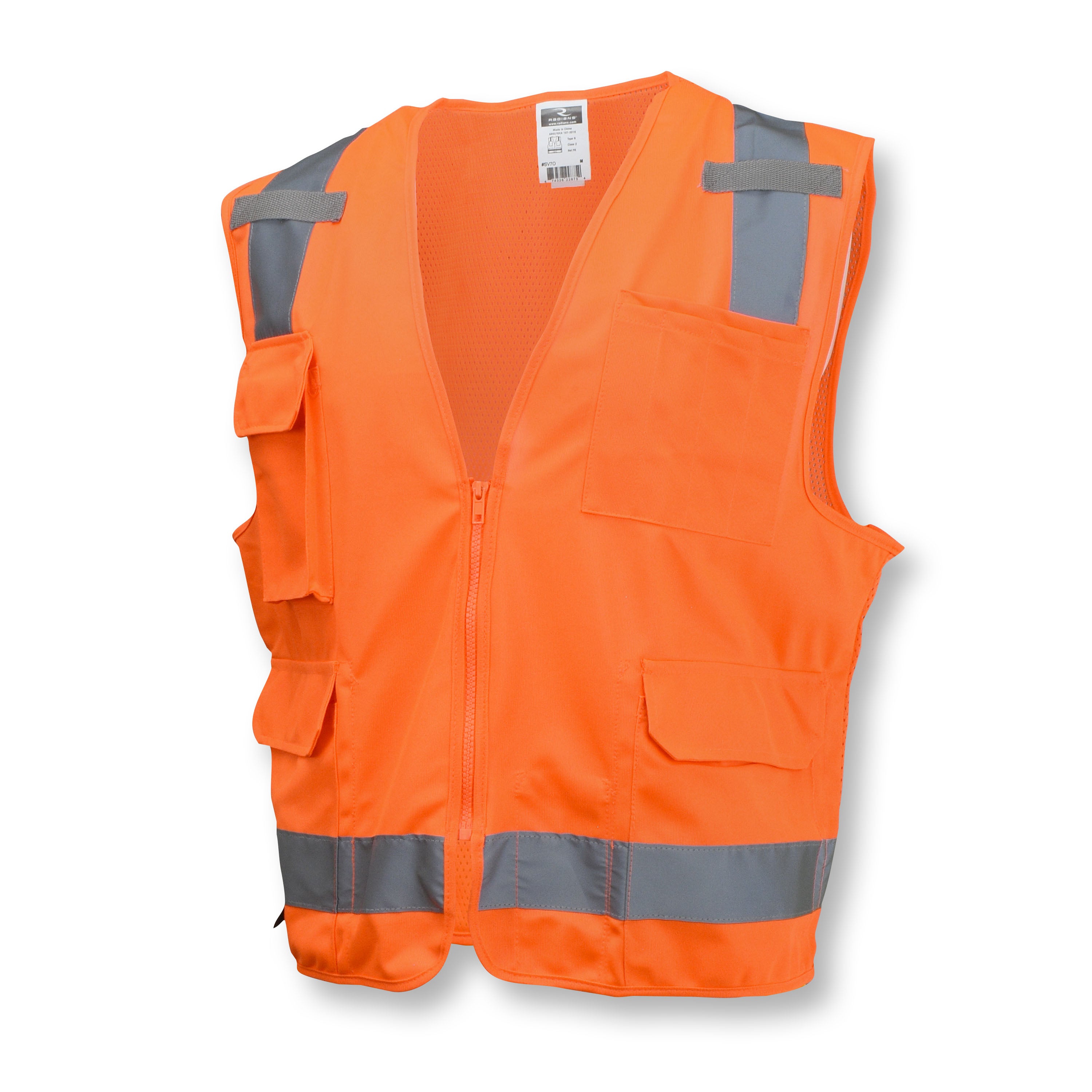 SV7 SV7 Surveyor Type R Class 2 Solid/Mesh Safety Vest