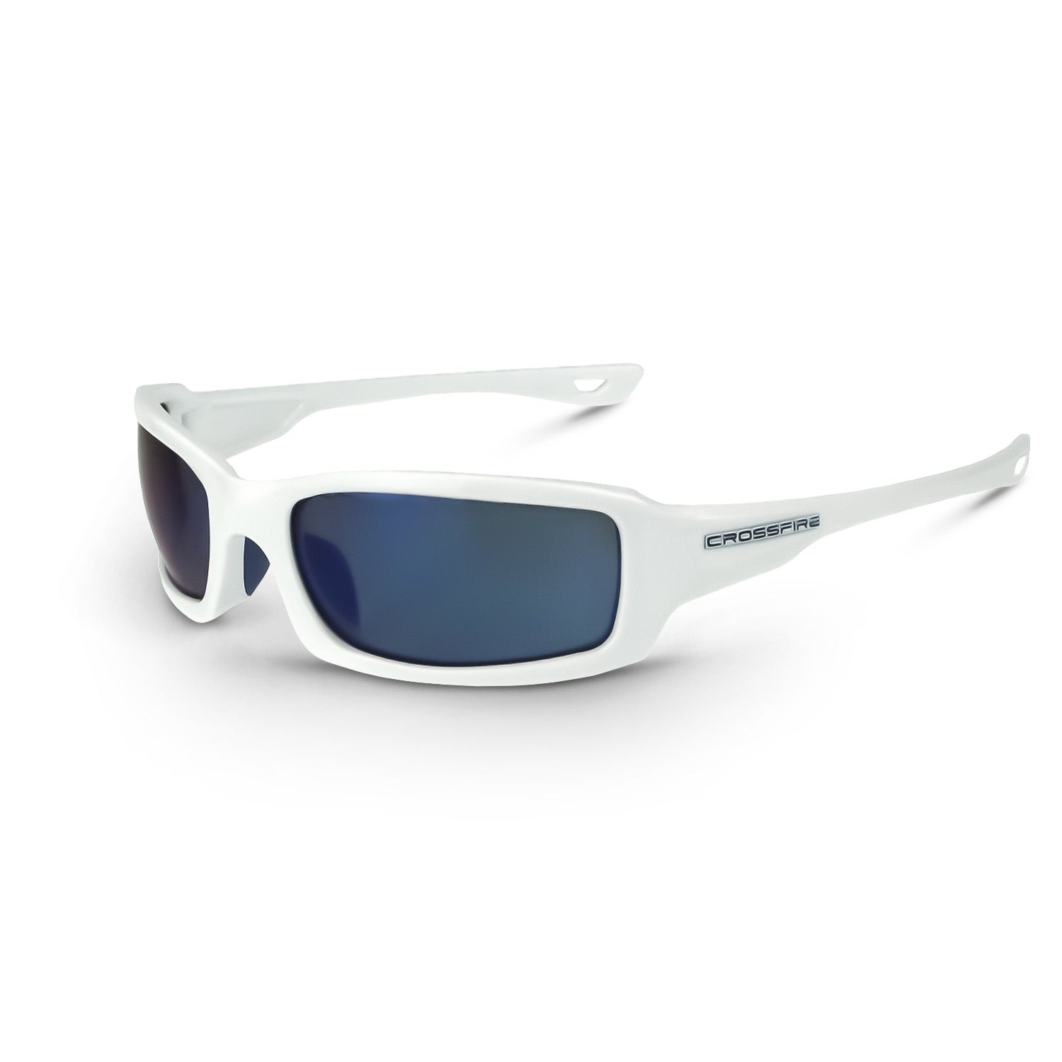M6A Premium Safety Eyewear White Frame Mirror Lens