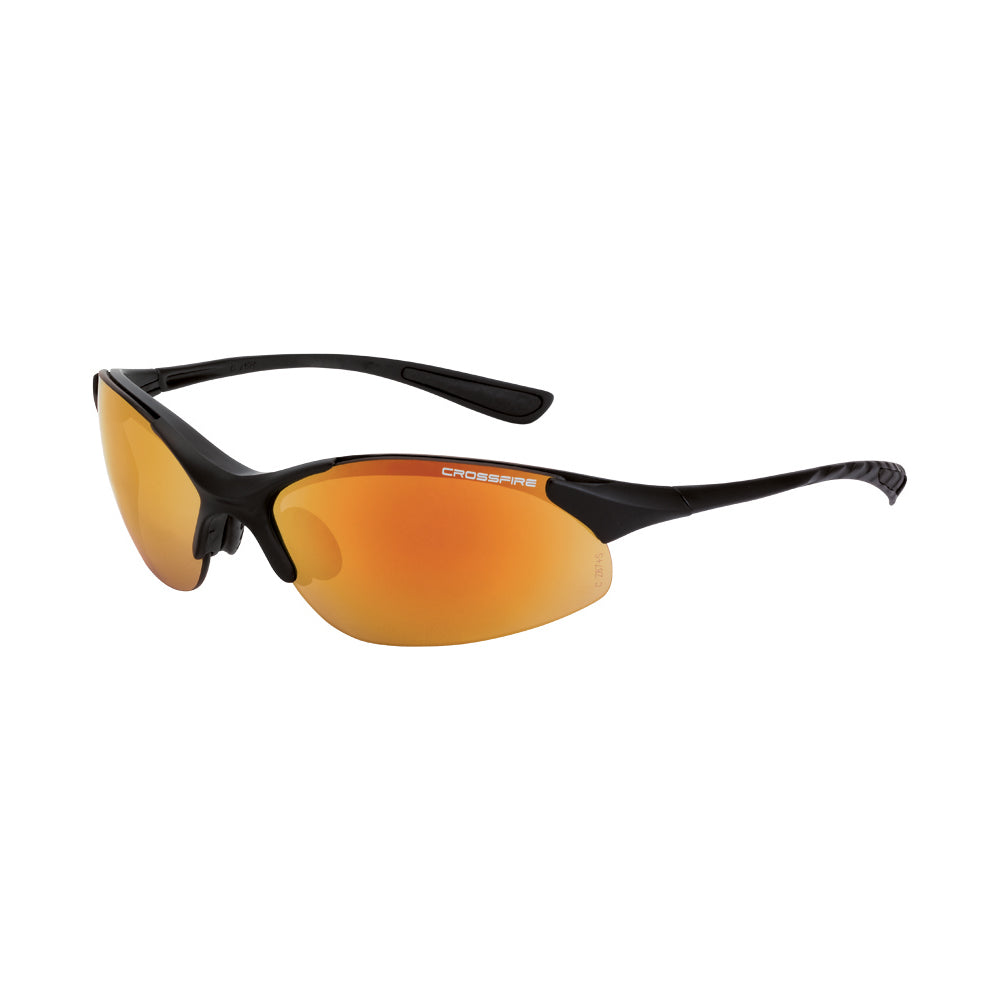XCBR Premium Safety Eyewear Matte Black Frame Mirror Lens