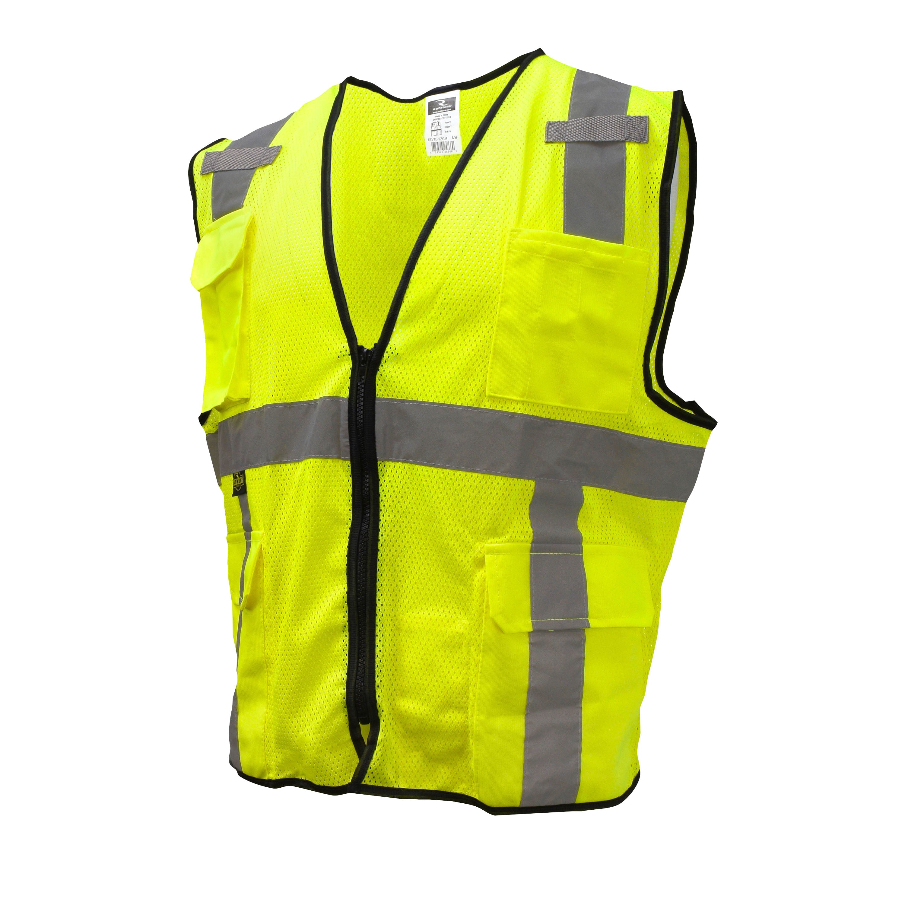 Radians SV7E SV7E Economy Type R Class 2 Mesh Surveyor Safety Vest ANSI Class 2
