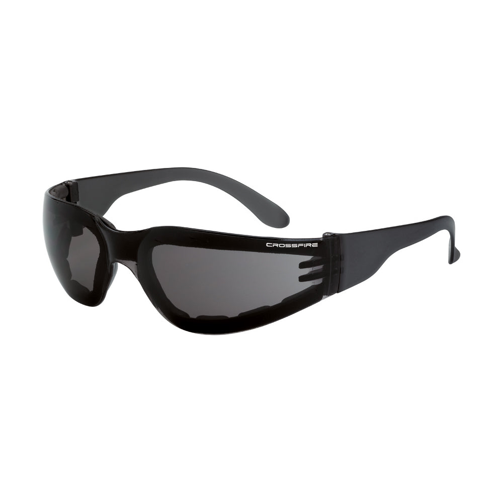 Shield Foam Lined Safety Eyewear Smoke Frame Smoke Anti-Fog Lens