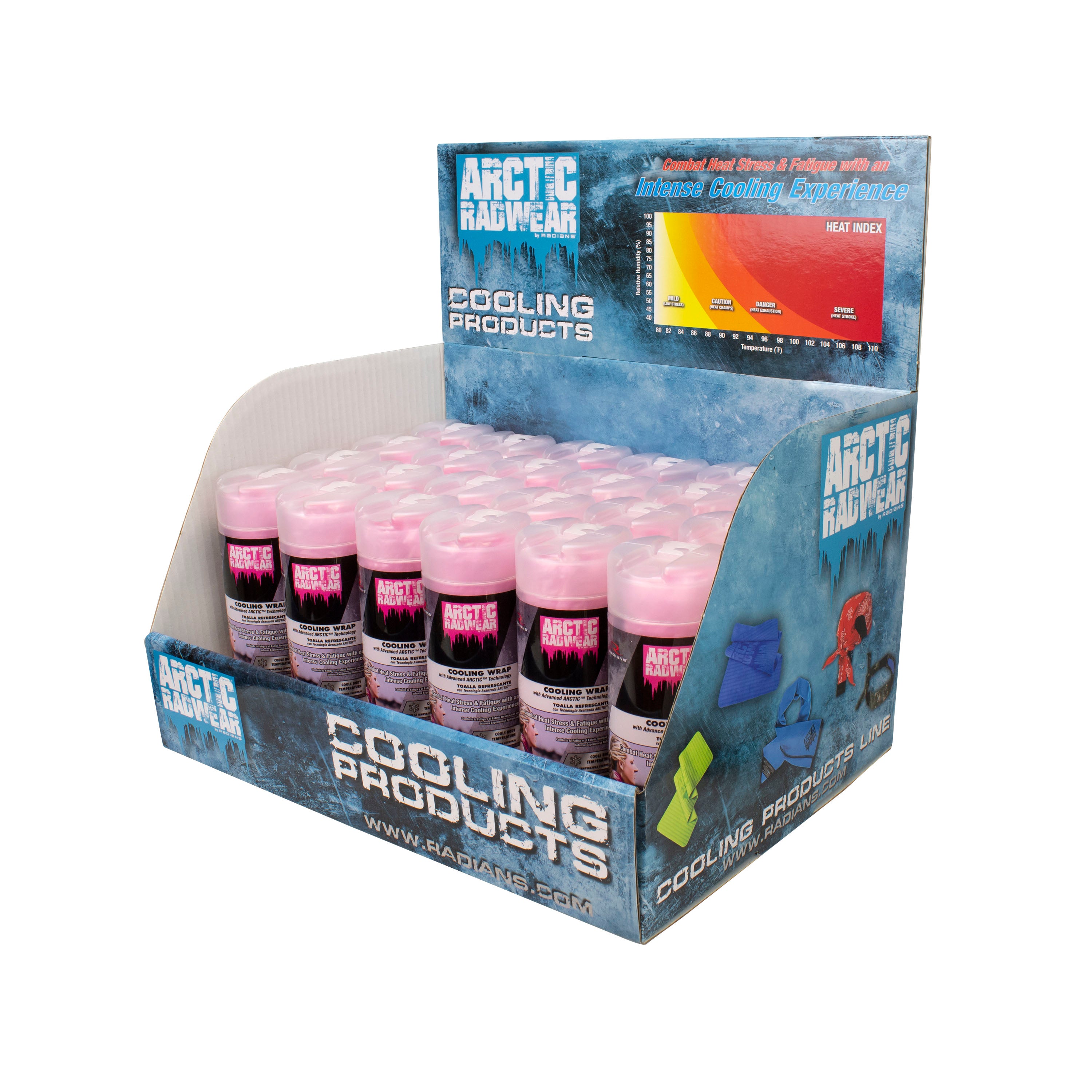 Radians RCS-WCD Arctic Radwear® Cooling Wrap Counter Display - Safety Equipment