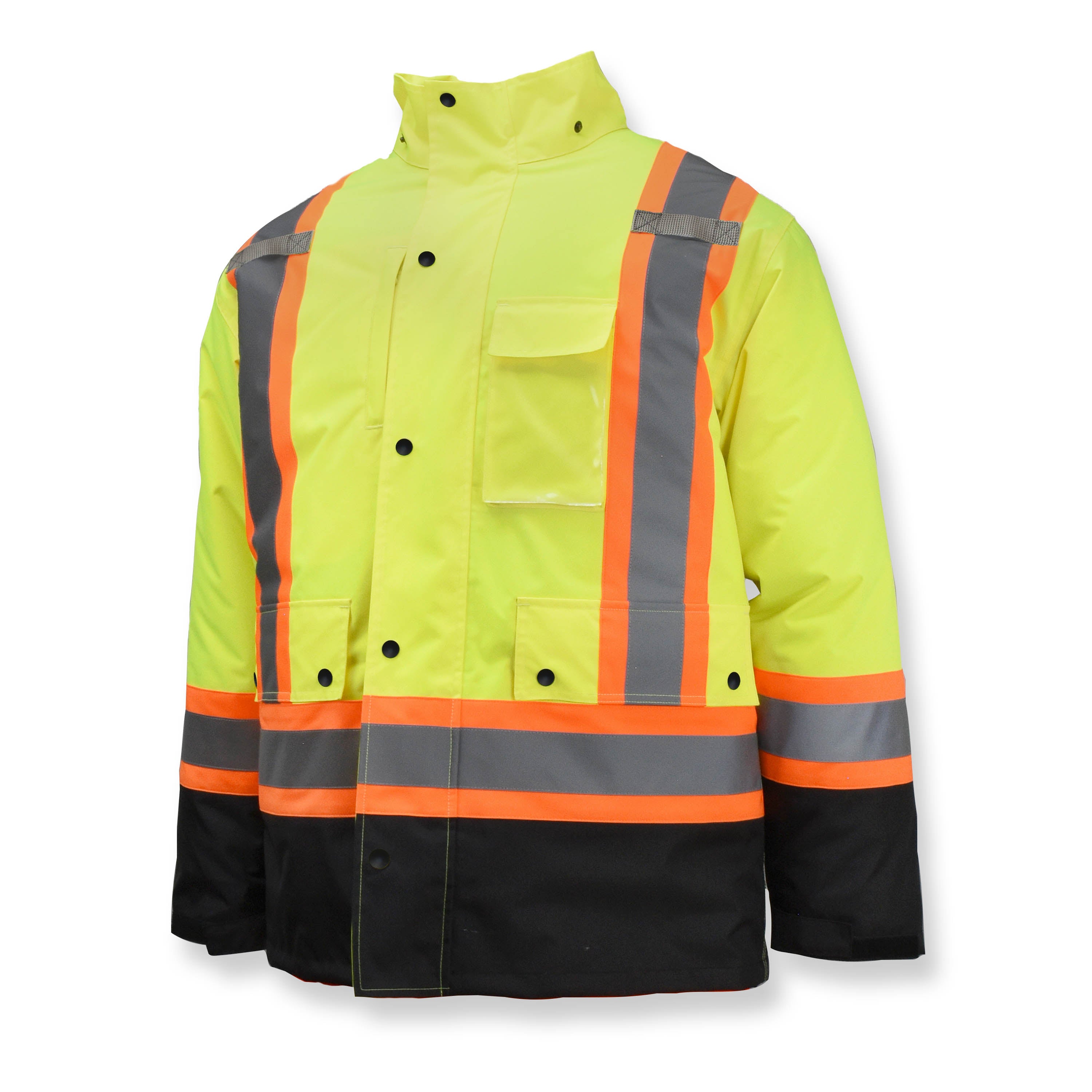 Radians SJ610B-3 SJ610B Weatherproof Parka with Zip-Out Reversible Bomber Jacket ANSI Class 3 - Safety Vest