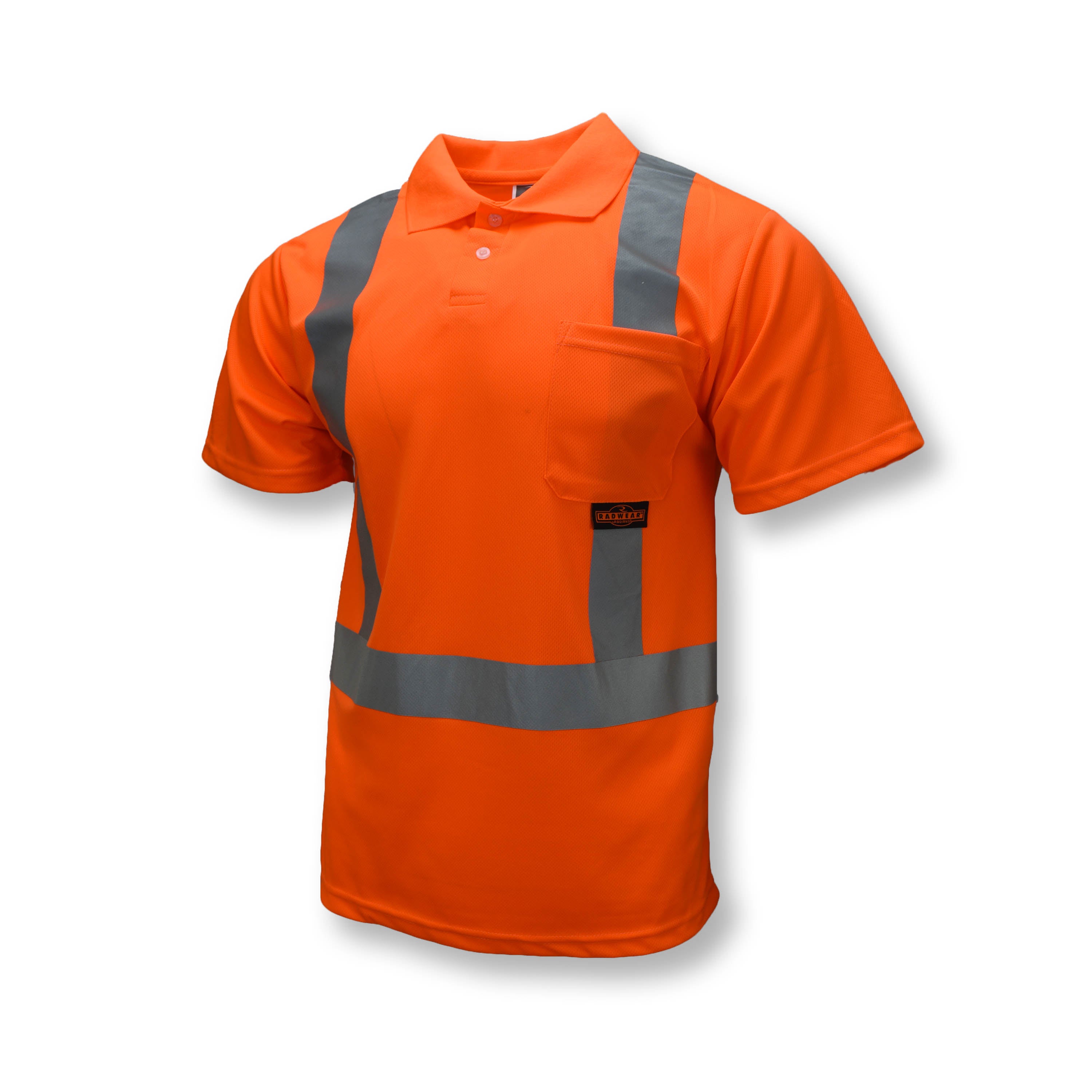 Radians ST12 ST12 Class 2 High Visibility Safety Short Sleeve Polo Shirt ANSI Class 2