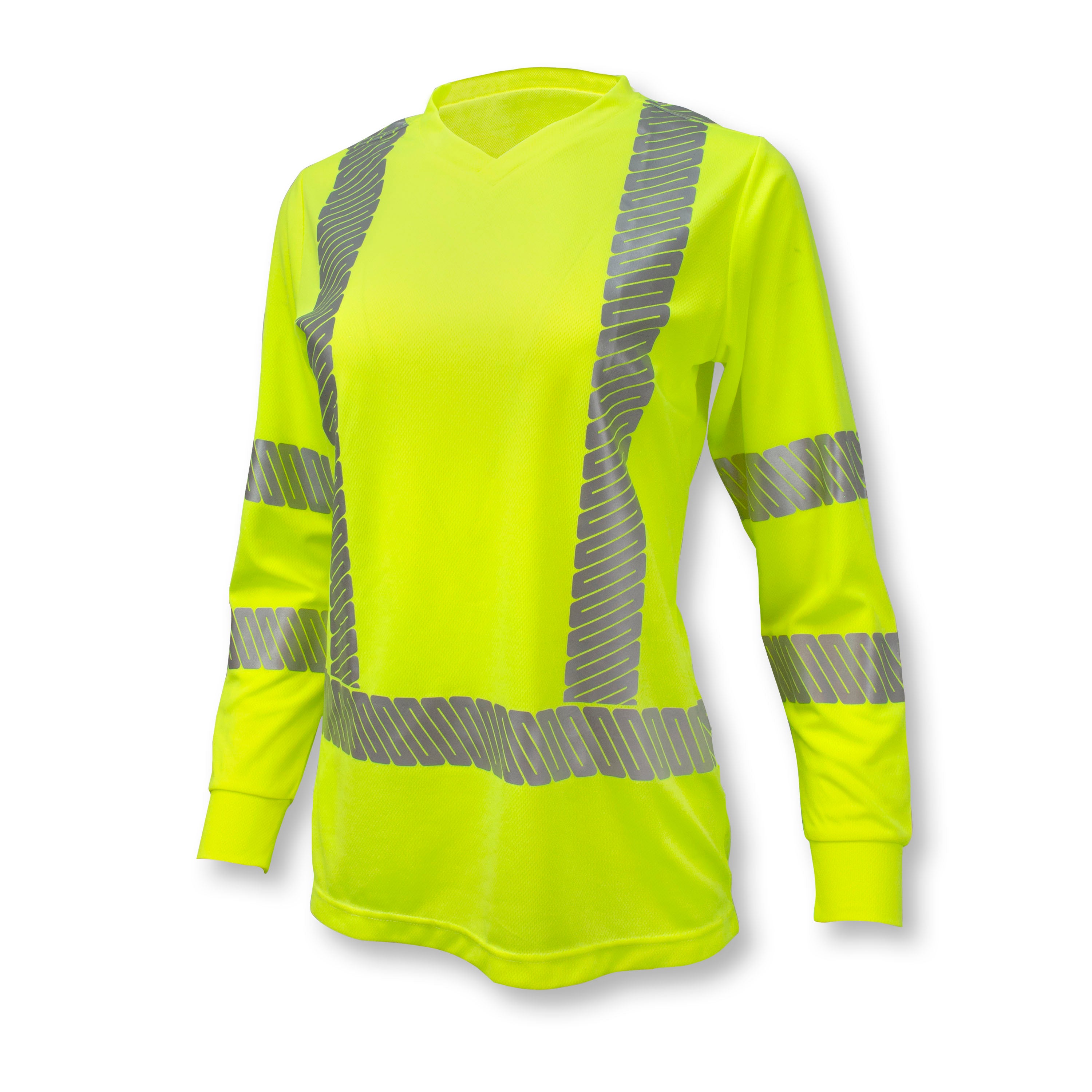 ST21W-3 ST21 Class 3 High Visibility Women's Long Sleeve T-Shirt with Max-Dri™