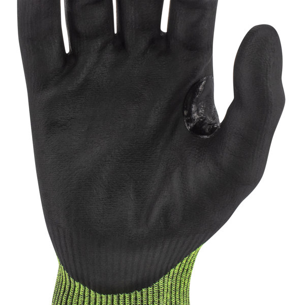 Radians RWG755 RWG755 TEKTYE® A5 Reinforce Thumb Green Nitrile Dip Cut Protective Work Glove - Safety Glasses
