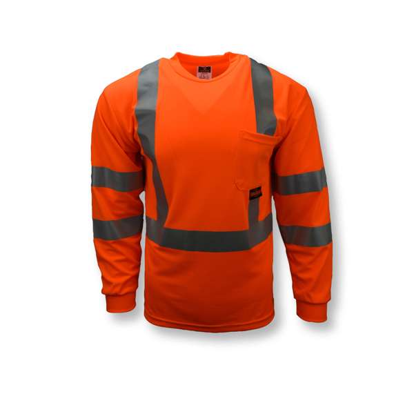 Radians ST21-3 ST21 Class 3 Long Sleeve T-Shirt with Max-Dri™ ANSI Class 3 - Safety Shirt