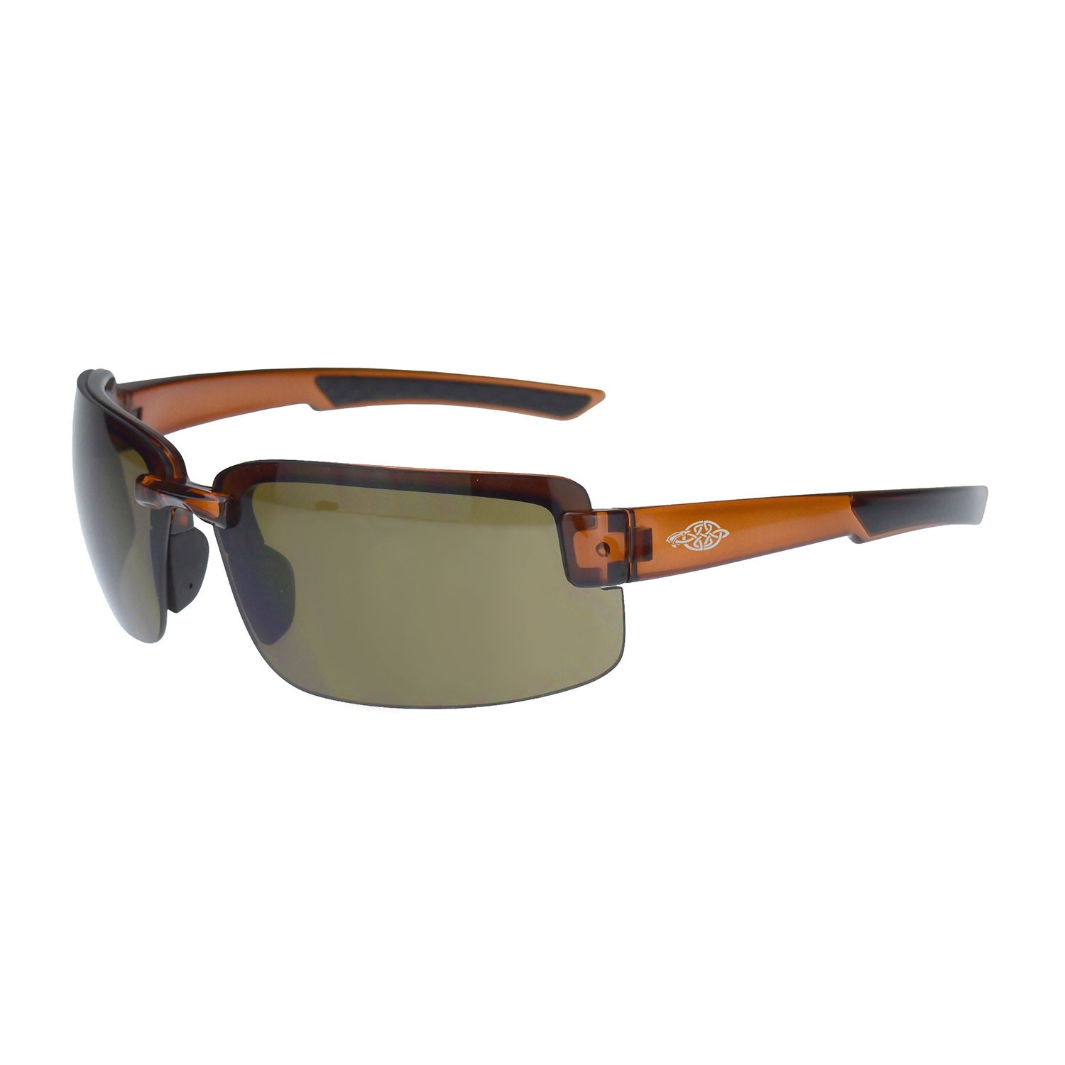 ES6 Premium Safety Eyewear Crystal Brown Frame HD Brown Lens
