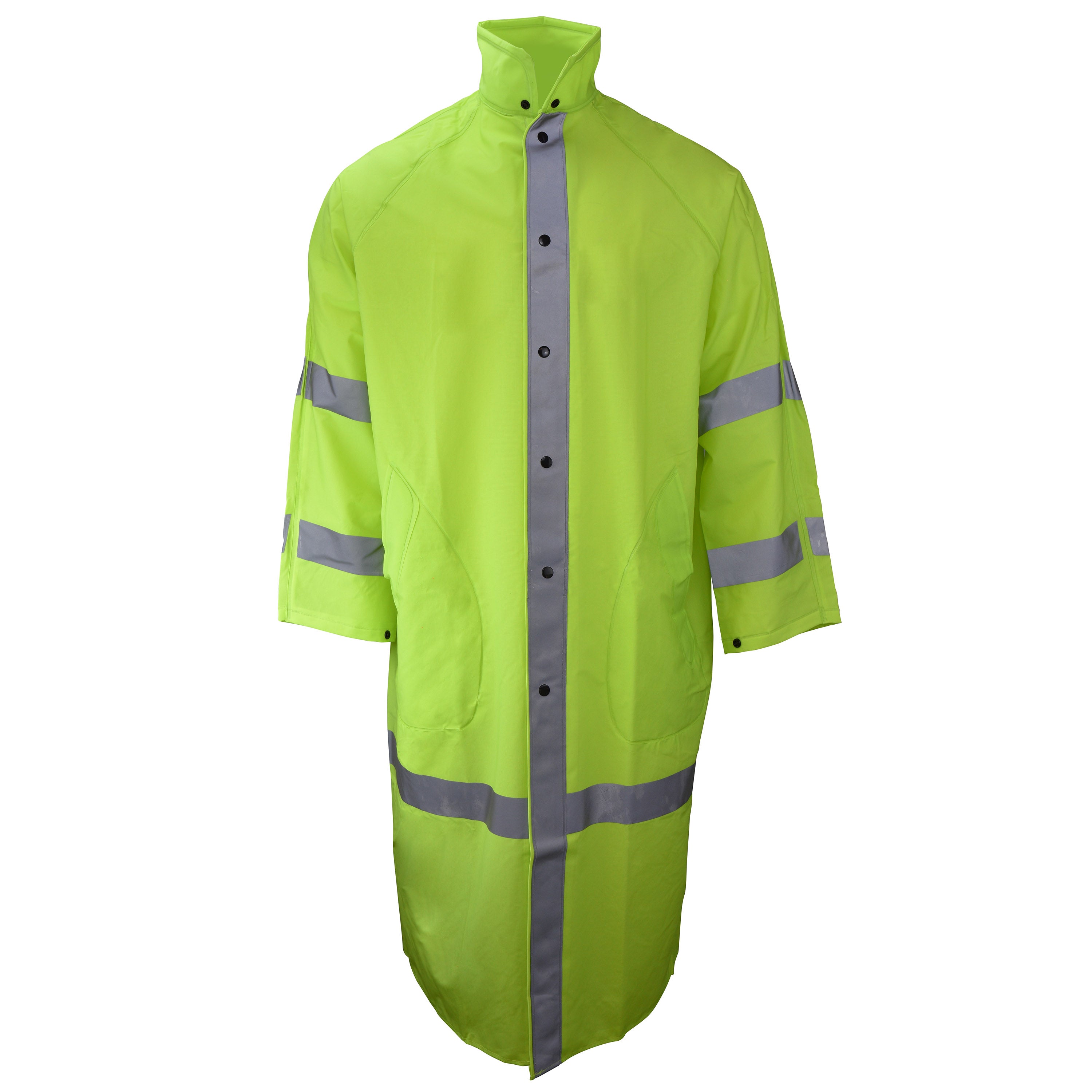 Radians 1870C 1870C Econo-Viz Coat with Snap-On Hood and Reflective Tape - Welding Helmet