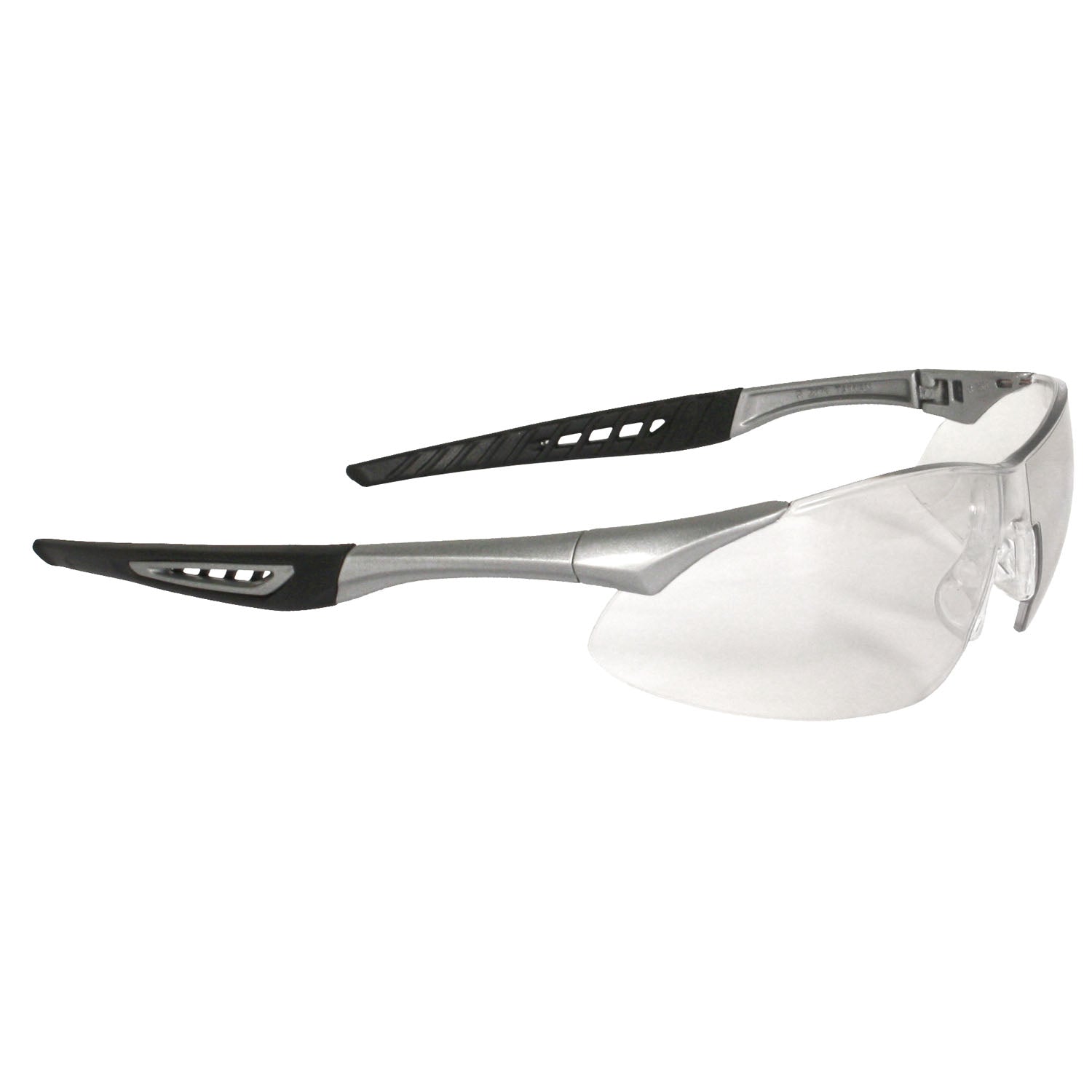Rock™ Safety Eyewear Silver Frame Clear Anti-Fog Lens