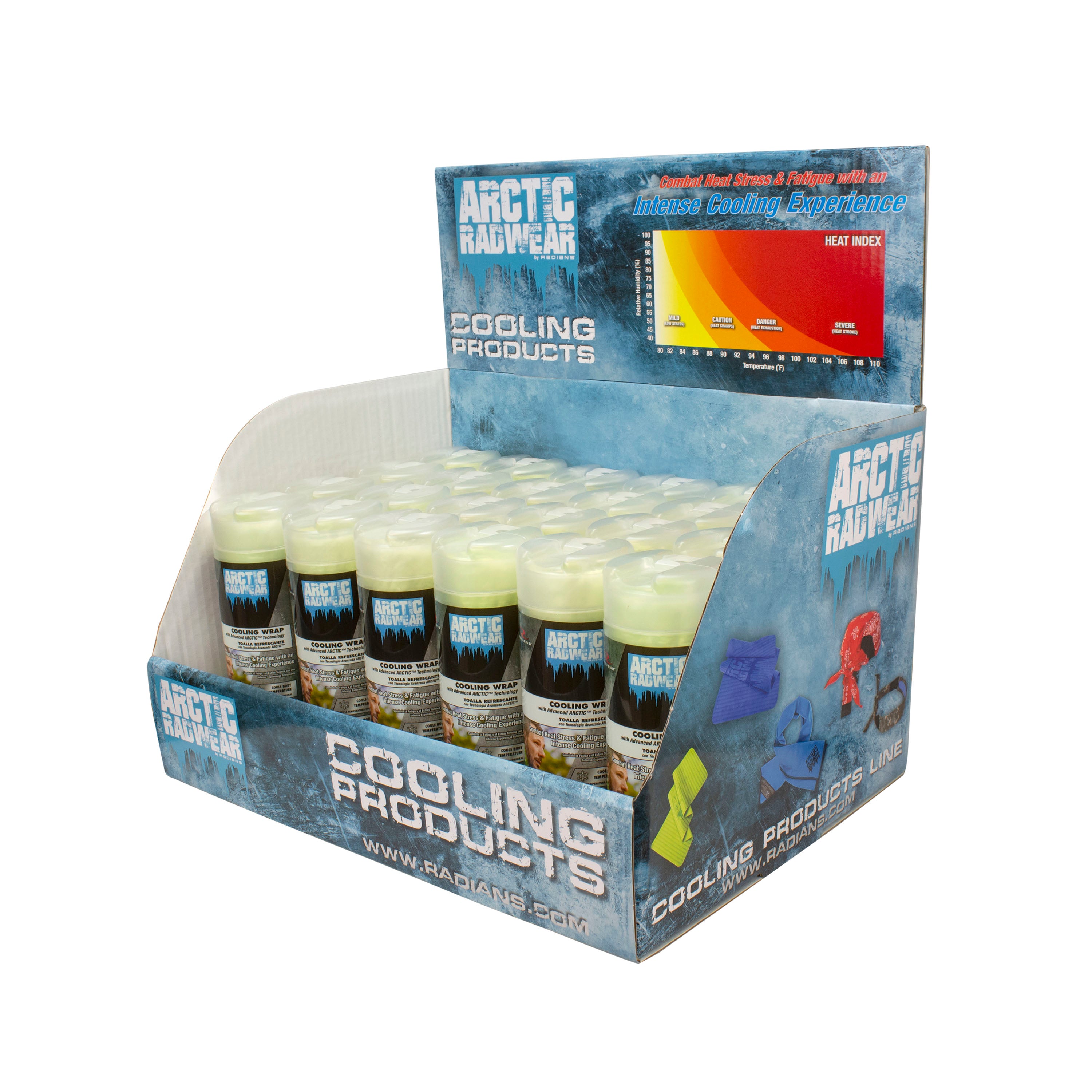 Radians RCS-WCD Arctic Radwear® Cooling Wrap Counter Display - Safety Equipment