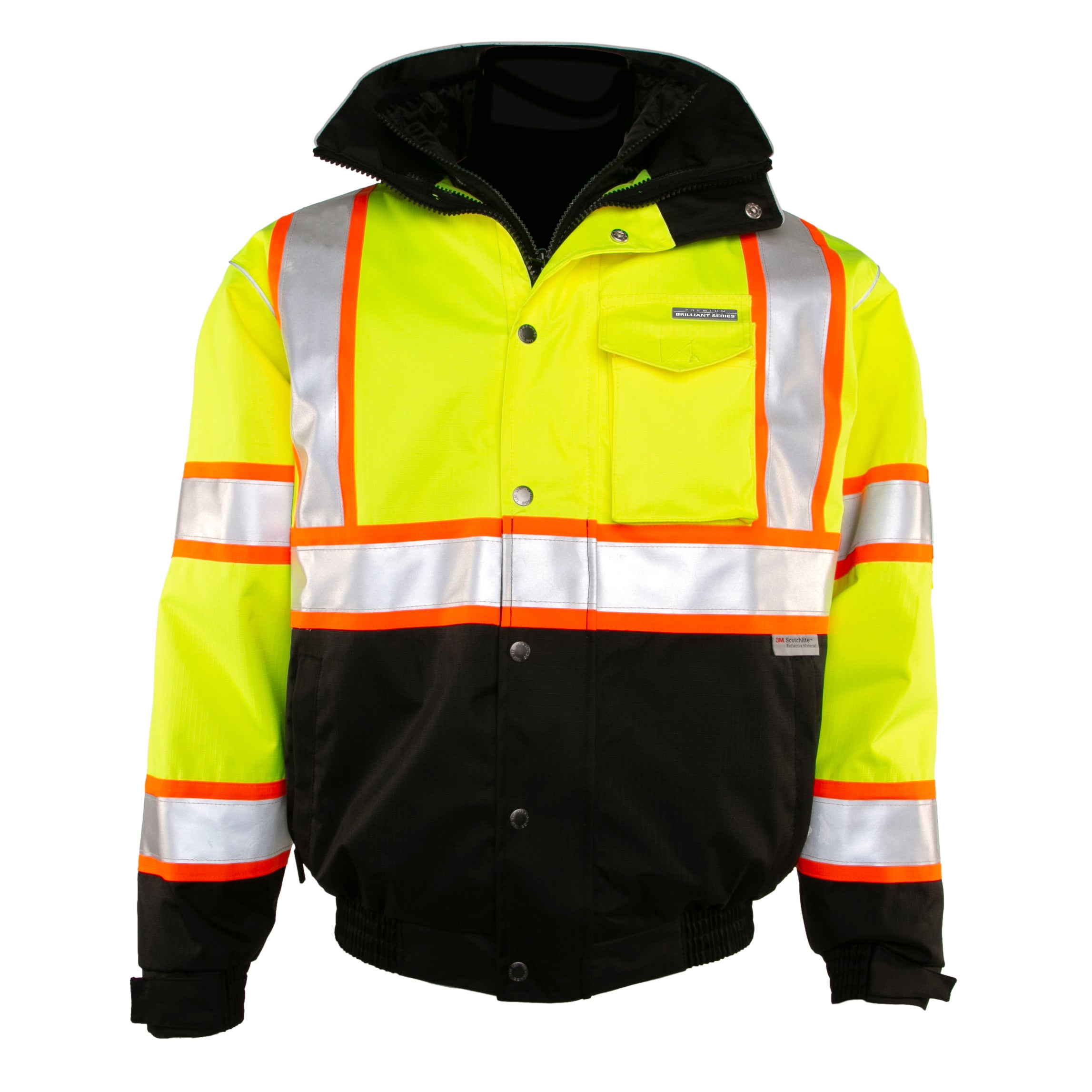 Kishigo JS119 Premium Brilliant Series Bomber Jacket - Safety Jacket