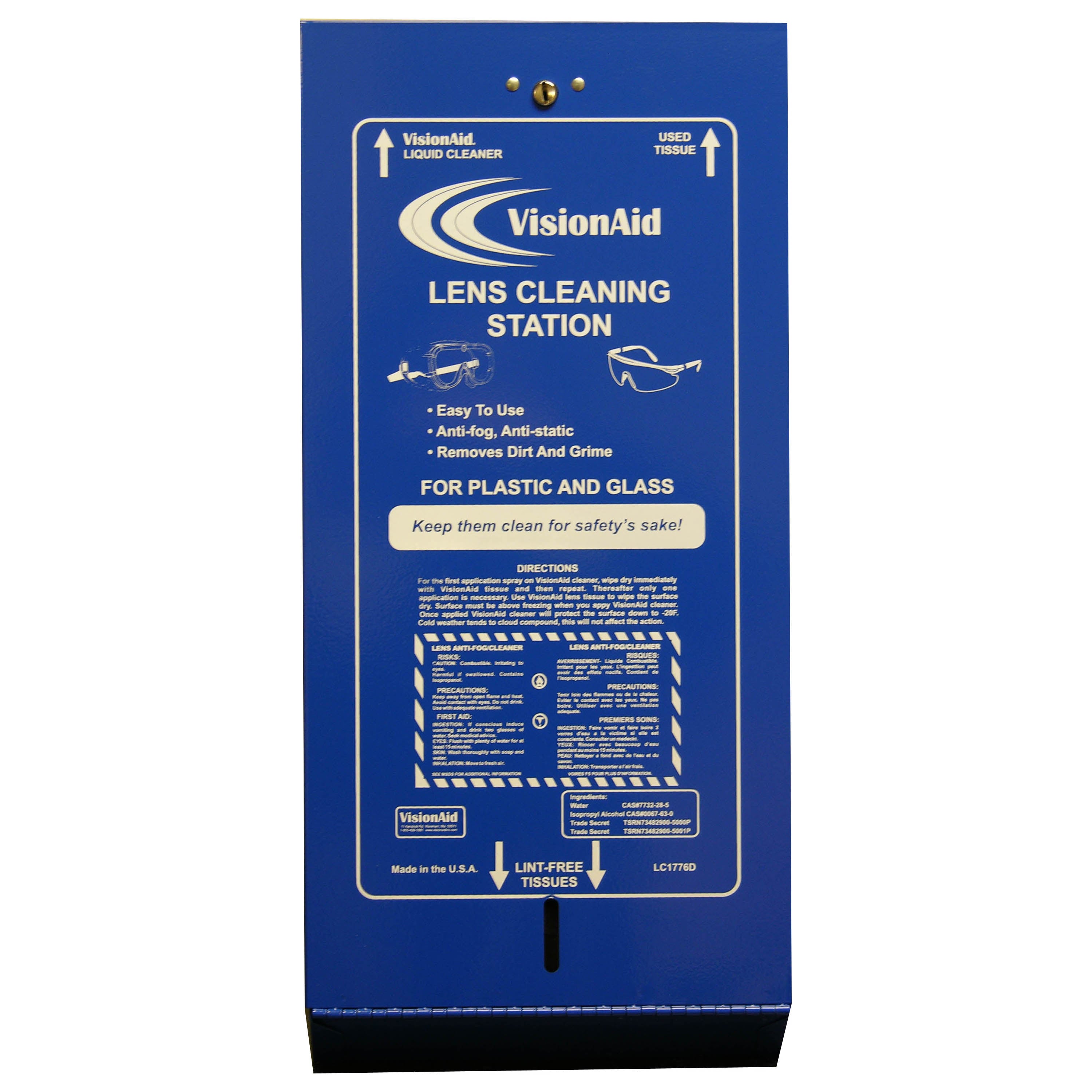 Metal Lens Cleaning Station Empty Dispenser