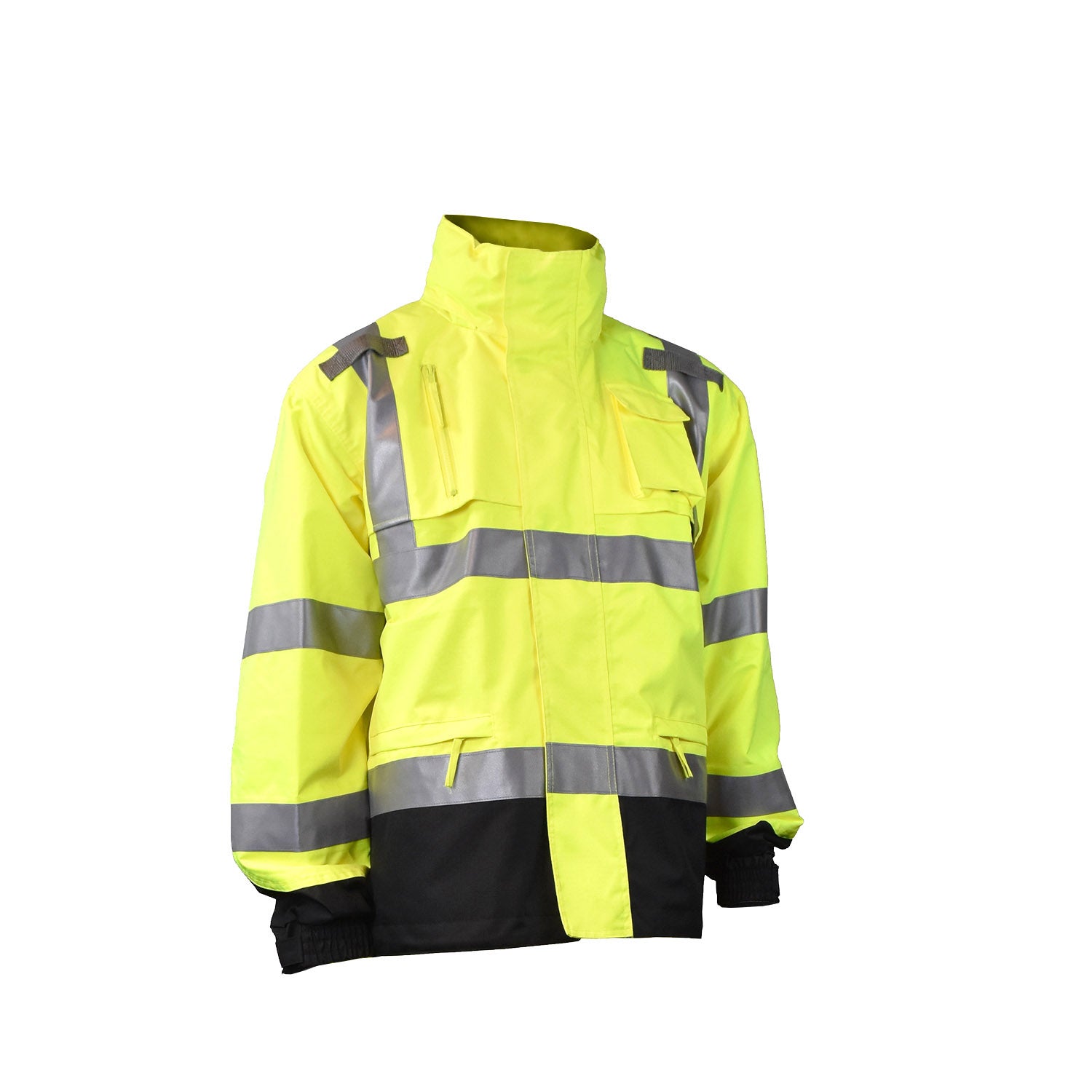 Radians RW32-3Z1Y RW32-3Z1Y Heavy Duty Rip Stop Waterproof Rain Jacket ANSI Class 3 - Safety Jacket