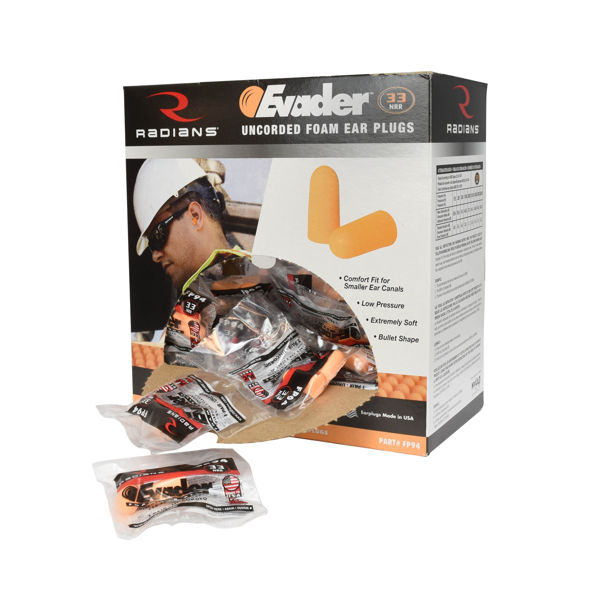 Radians FP94_STY EVADER® 33 Disposable Foam Earplugs - Hearing Protection