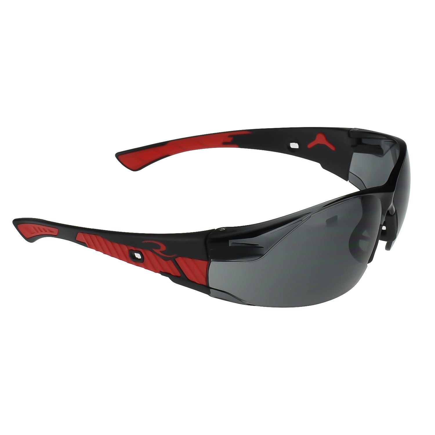 Obliterator™ Safety Eyewear/Red Frame Smoke Lens