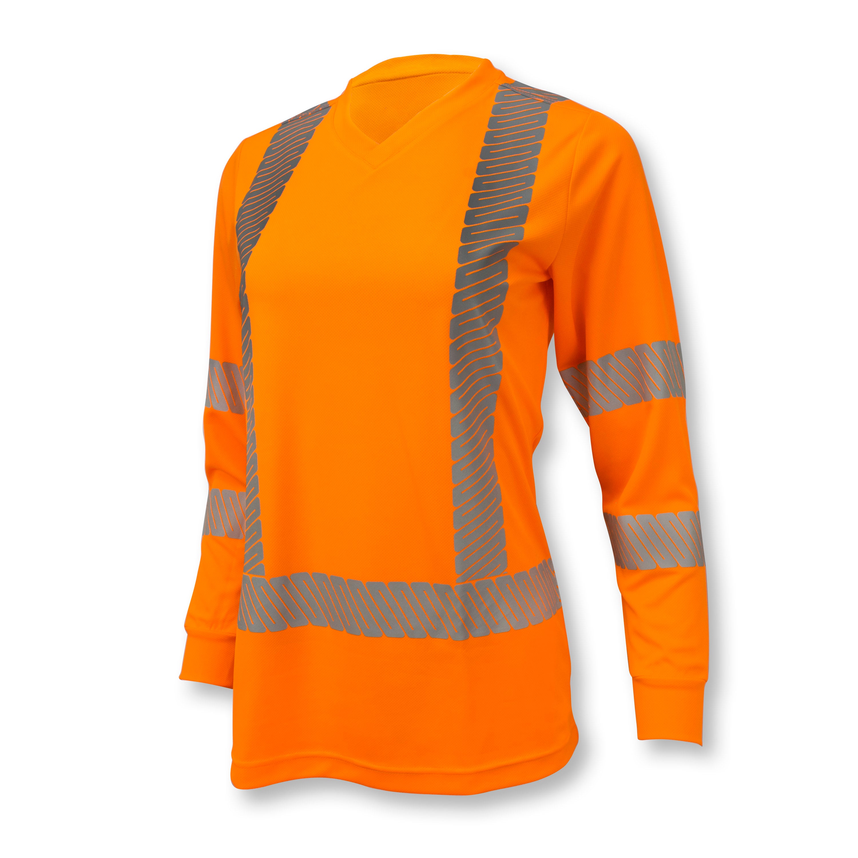 ST21W-3 ST21 Class 3 High Visibility Women's Long Sleeve T-Shirt with Max-Dri™