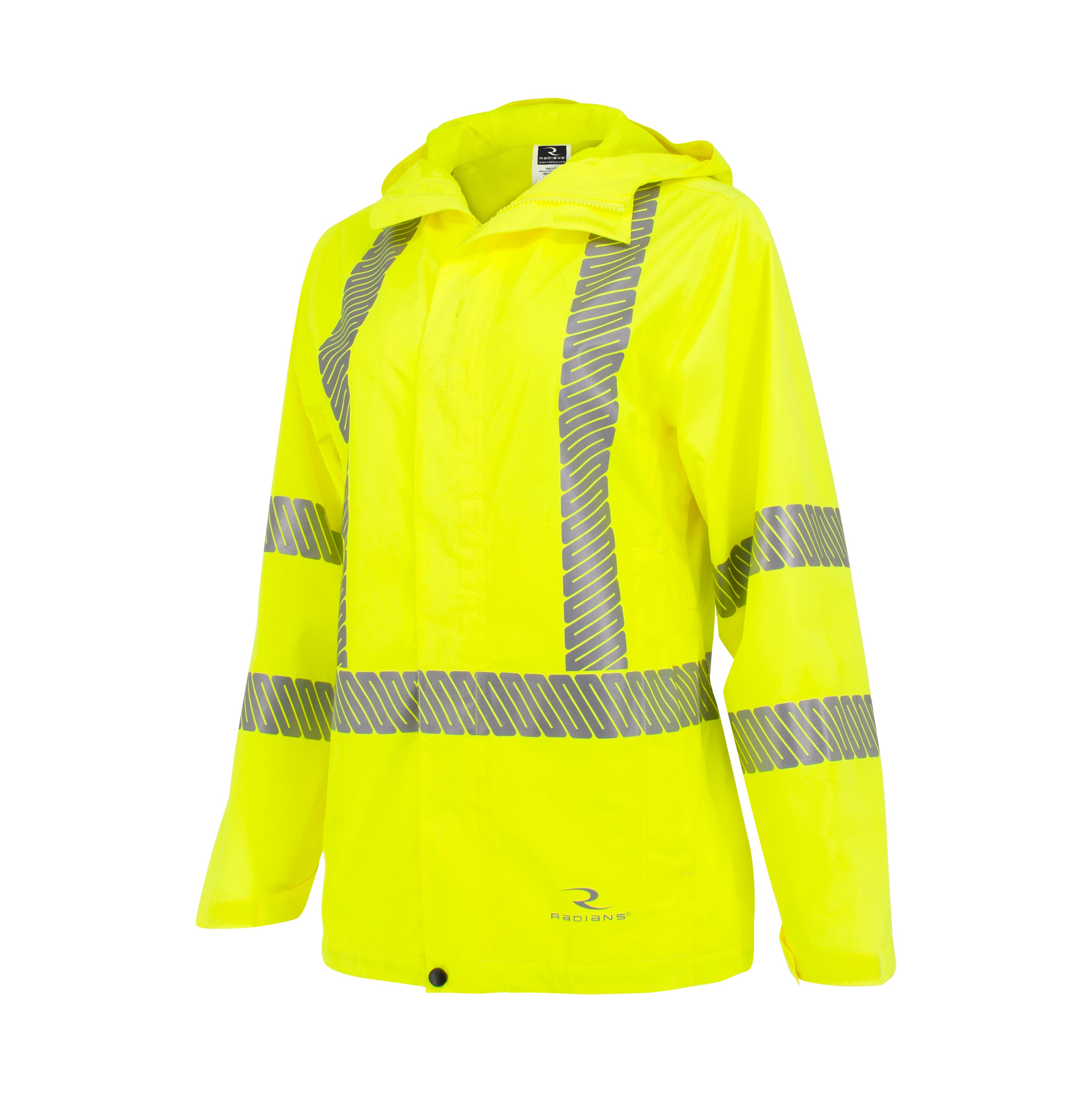 Radians RW12L-3 RW12L Ladies Lightweight Rain Jacket ANSI Class 3 - Safety Jacket