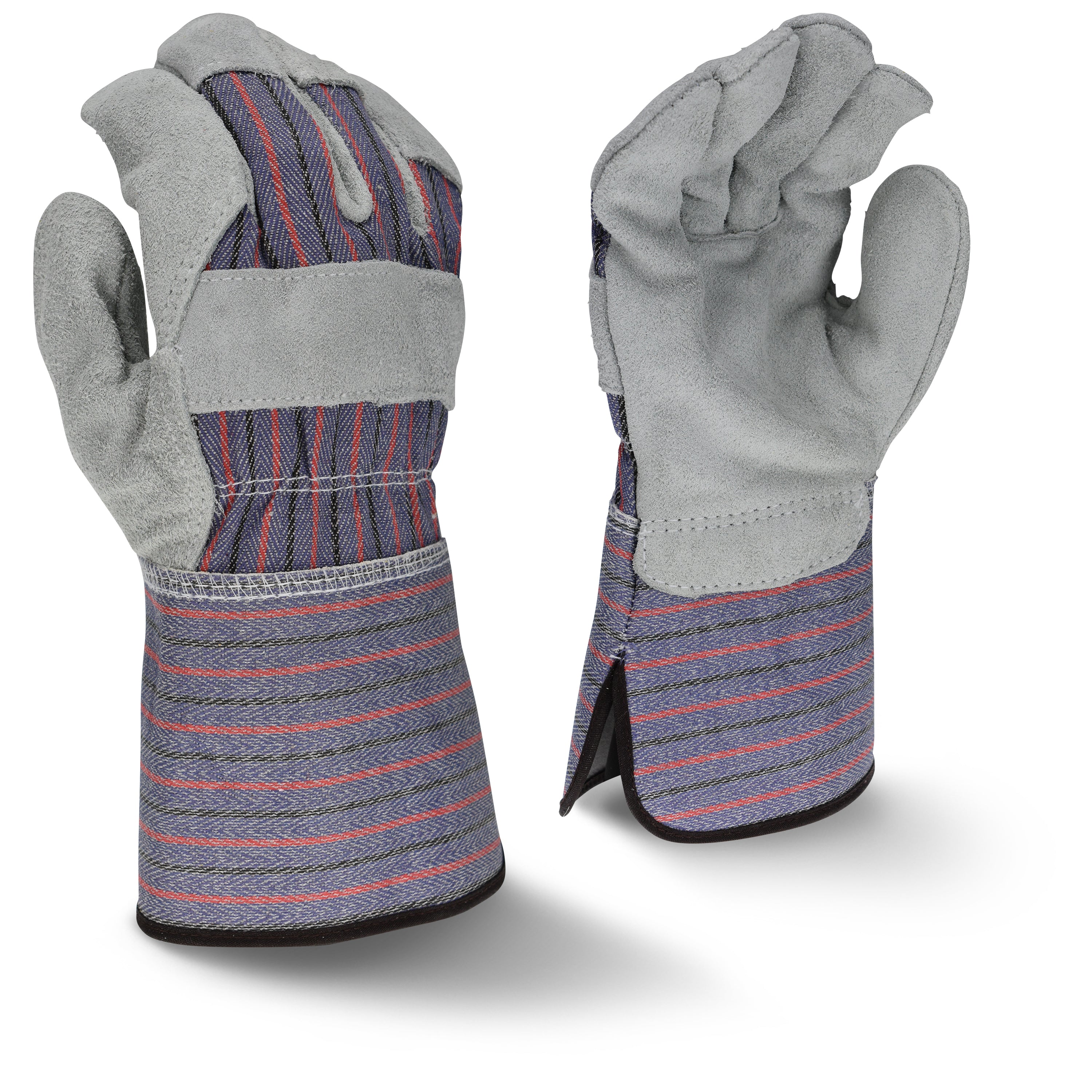 RWG3200G RWG3200G Regular Shoulder Gray Split Cowhide Leather Glove with Gauntlet Cuff