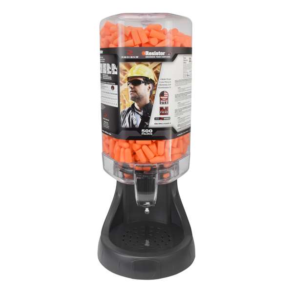 Radians FPD-500L70_STY Refillable Dispenser with Resistor® 32 FP70 Plugs - Hearing Protection