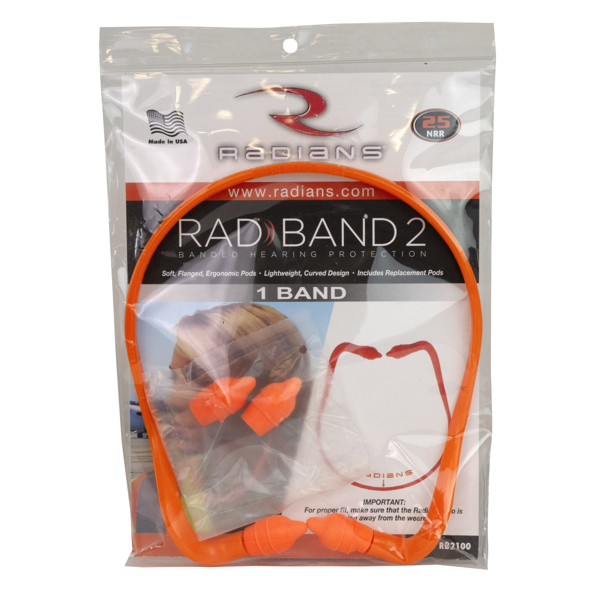Radians RadBand2 Rad-Band™ 2 Banded Earplugs - Hearing Protection
